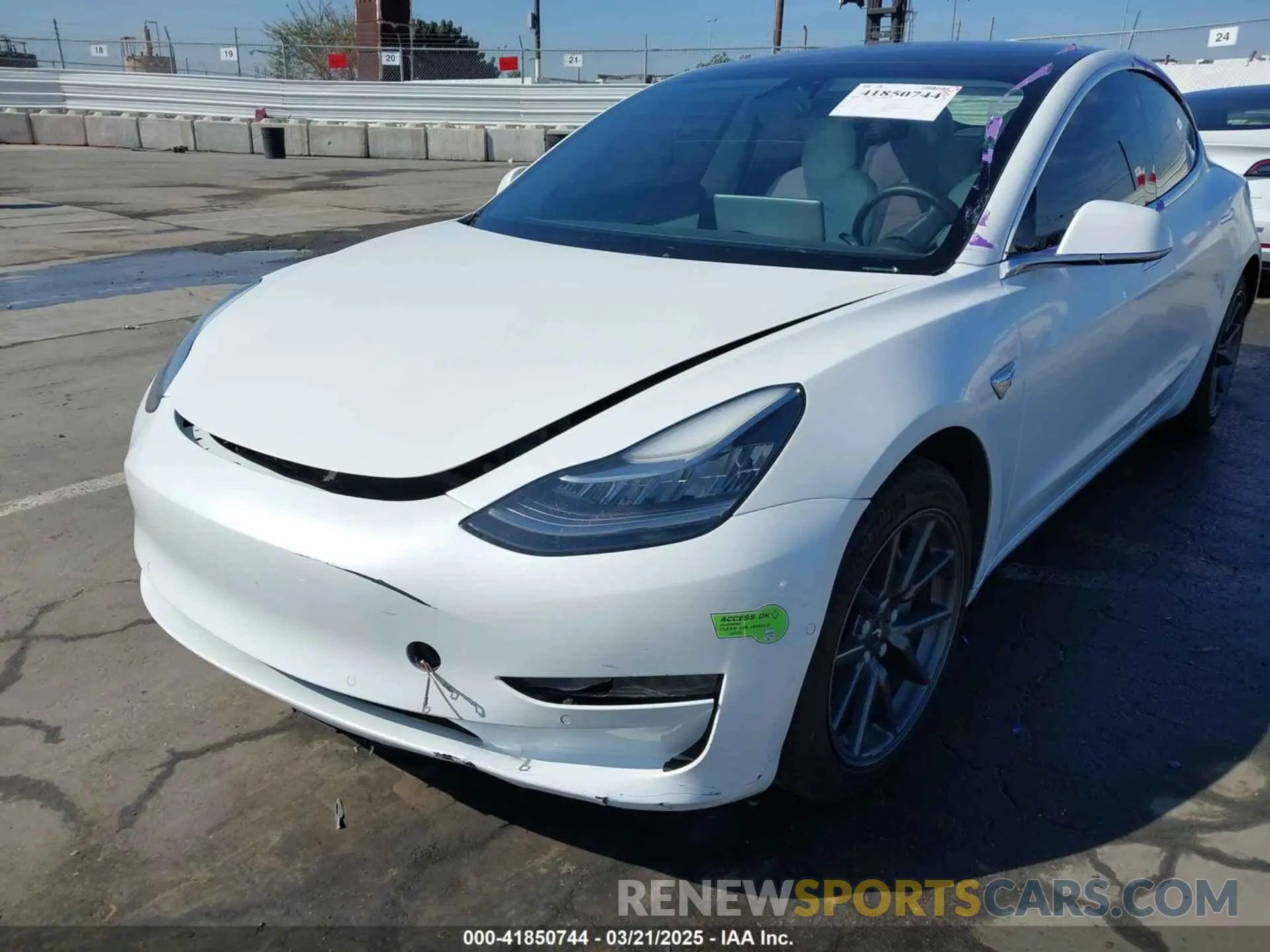6 fotografías del automóvil dañado 5YJ3E1EA4LF805205 TESLA MODEL 3 2020