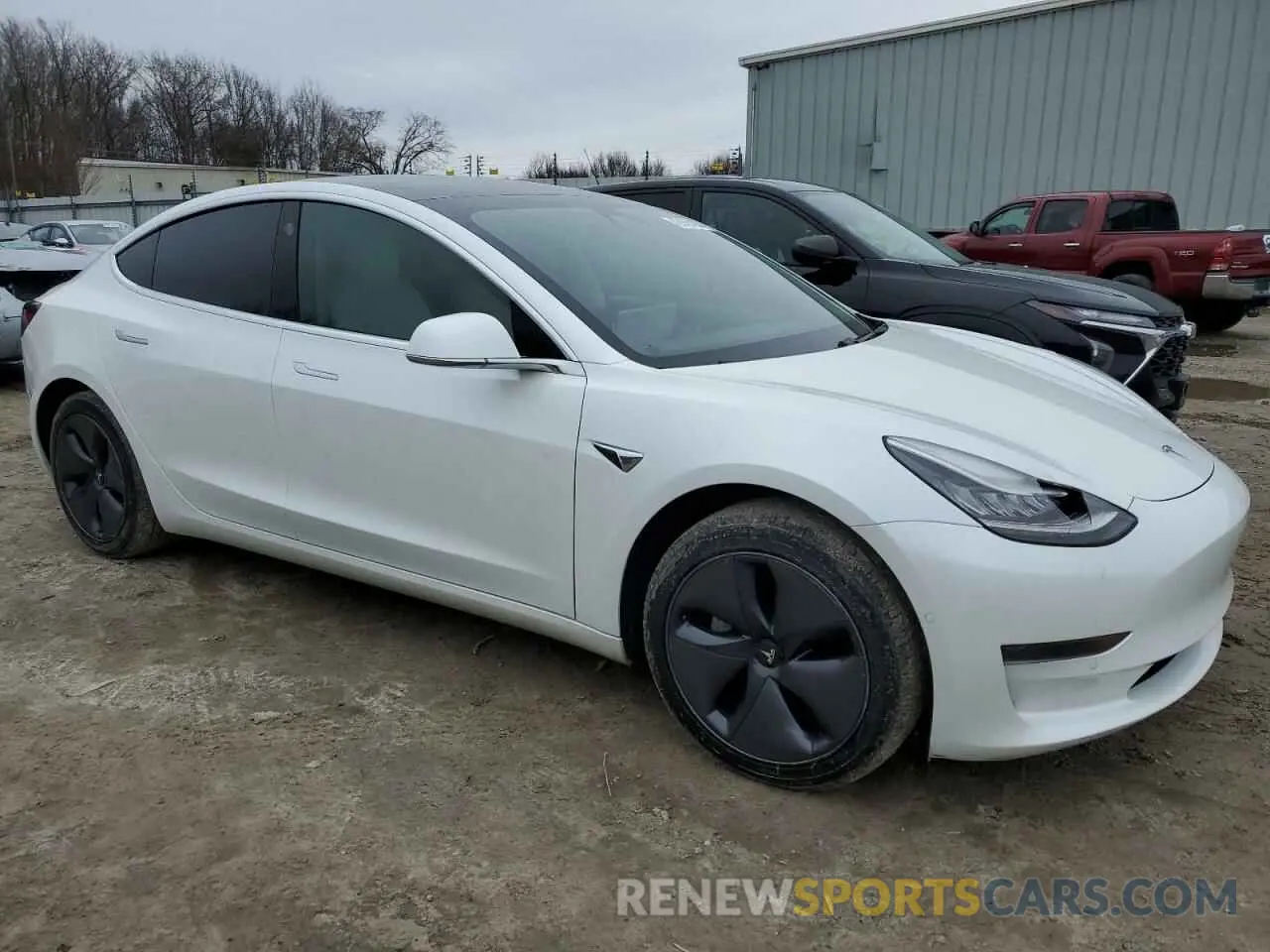 4 fotografías del automóvil dañado 5YJ3E1EA4LF805236 TESLA MODEL 3 2020
