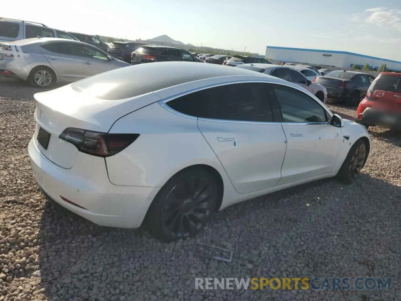 3 fotografías del automóvil dañado 5YJ3E1EA4LF806614 TESLA MODEL 3 2020