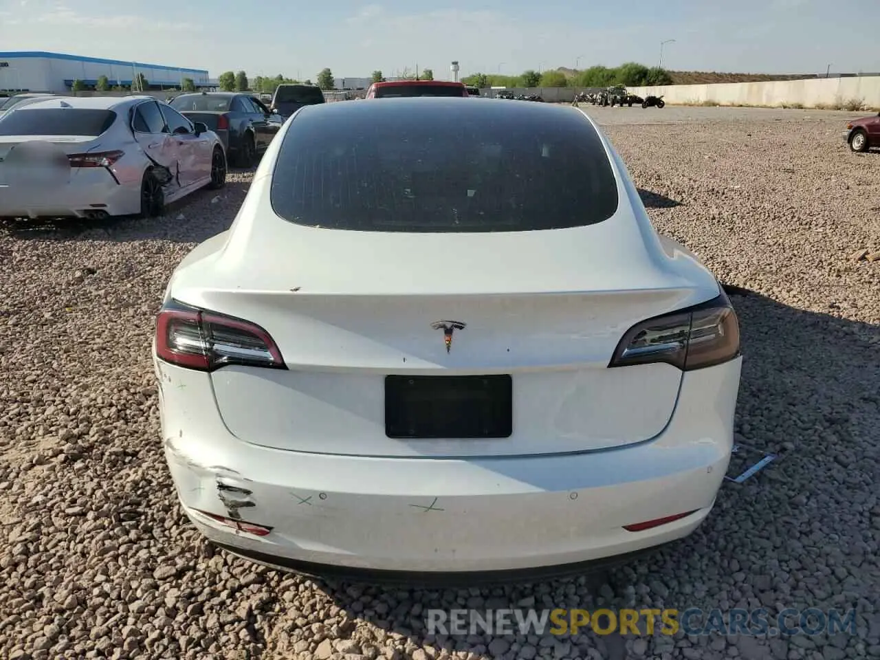 6 fotografías del automóvil dañado 5YJ3E1EA4LF806614 TESLA MODEL 3 2020