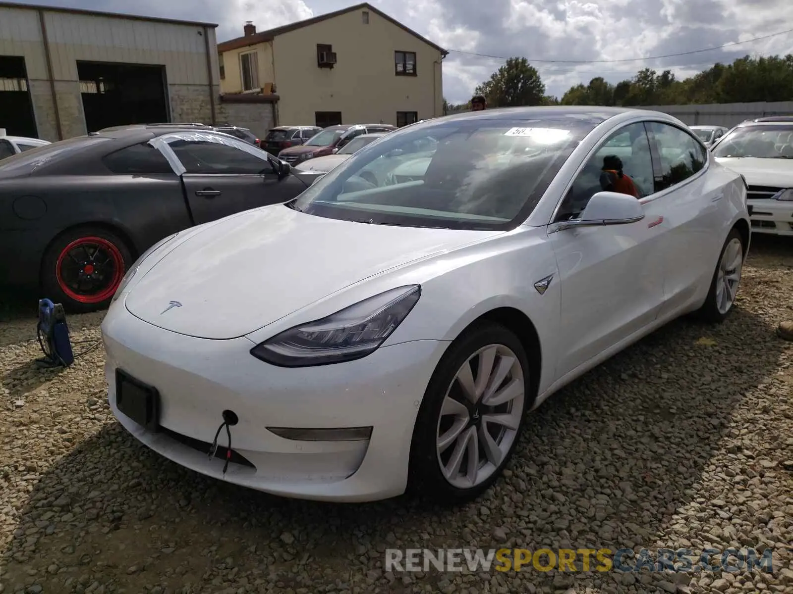 2 fotografías del automóvil dañado 5YJ3E1EA5LF476787 TESLA MODEL 3 2020
