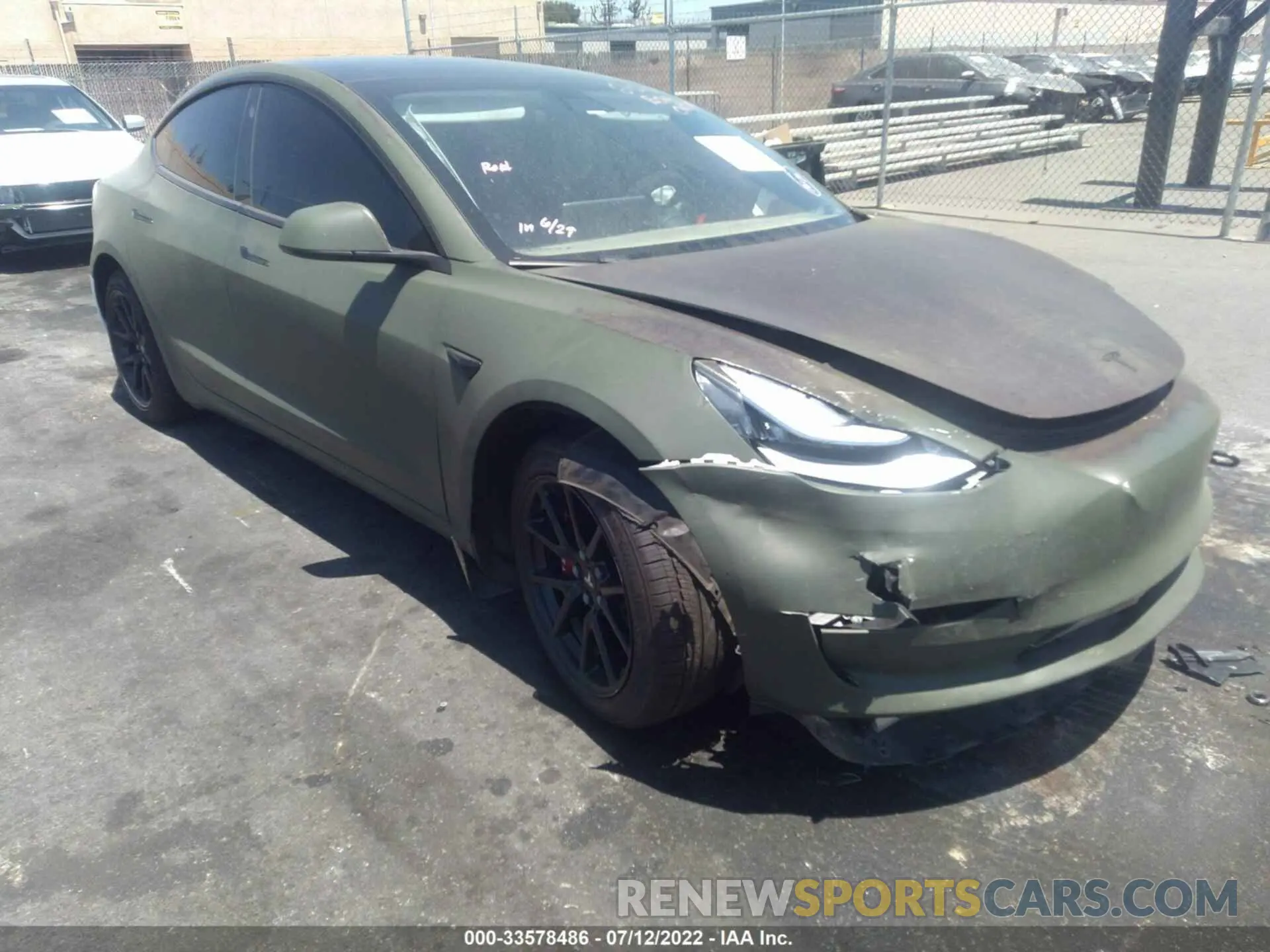 1 fotografías del automóvil dañado 5YJ3E1EA5LF590563 TESLA MODEL 3 2020
