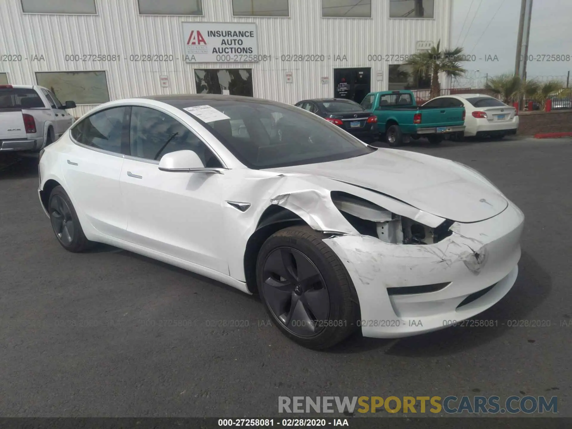 1 fotografías del automóvil dañado 5YJ3E1EA5LF613596 TESLA MODEL 3 2020