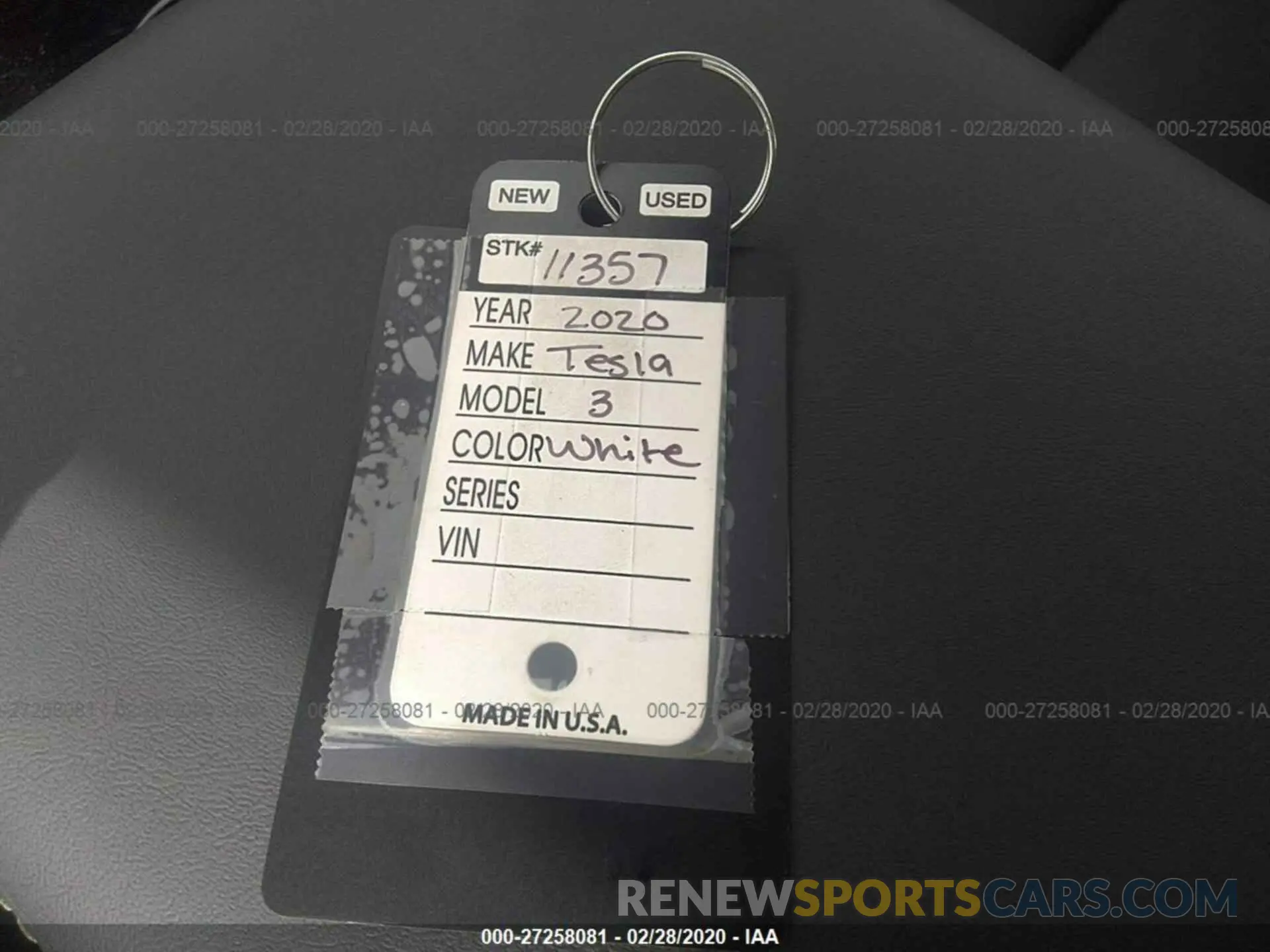 11 fotografías del automóvil dañado 5YJ3E1EA5LF613596 TESLA MODEL 3 2020