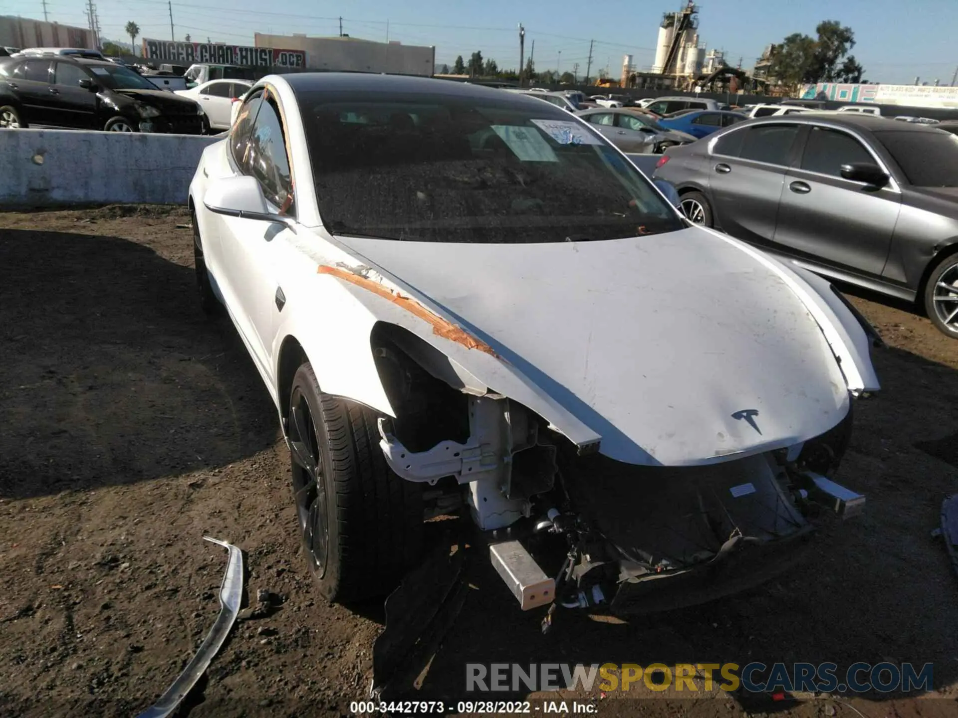1 fotografías del automóvil dañado 5YJ3E1EA5LF614781 TESLA MODEL 3 2020
