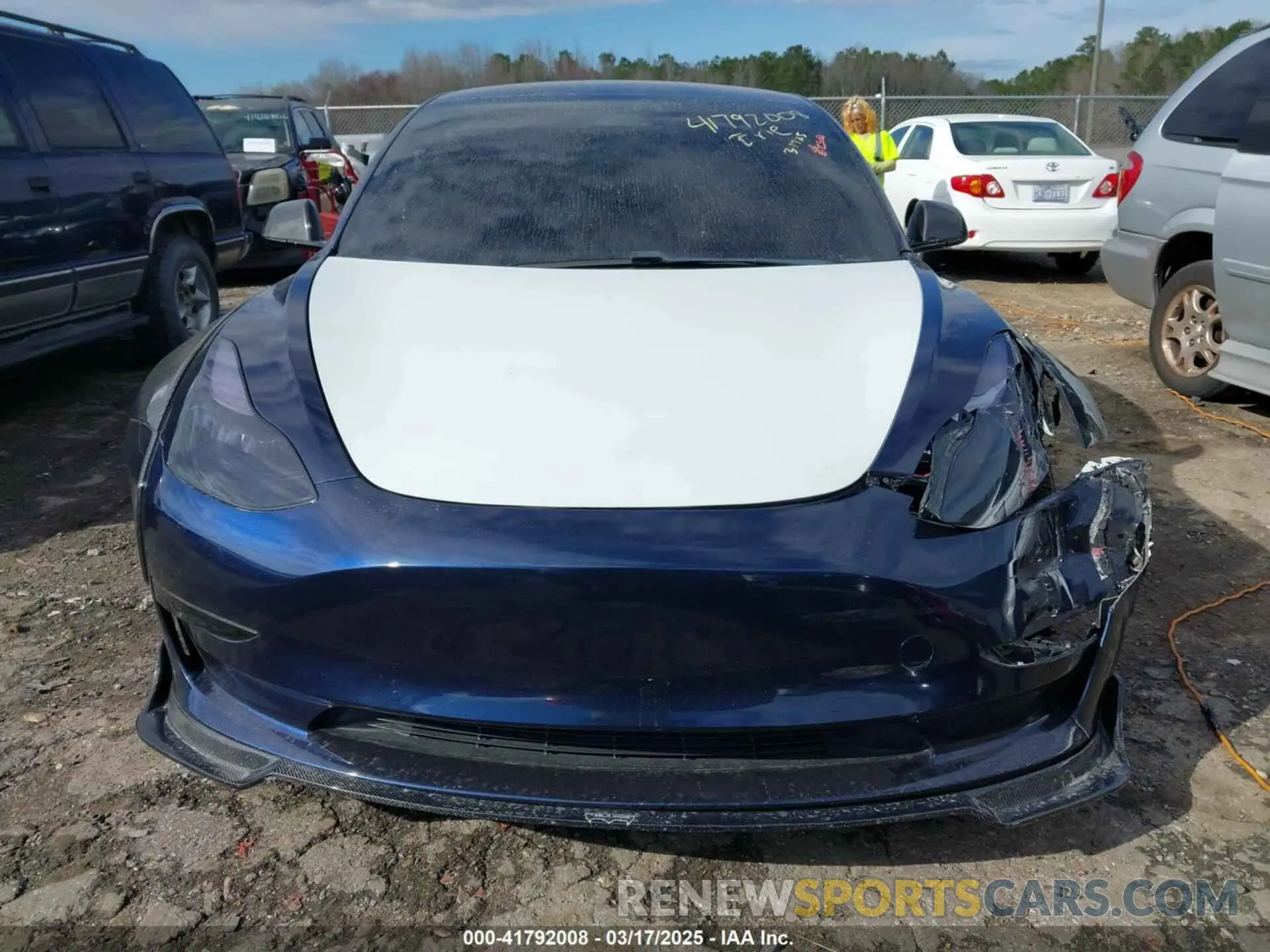 12 fotografías del automóvil dañado 5YJ3E1EA5LF632083 TESLA MODEL 3 2020