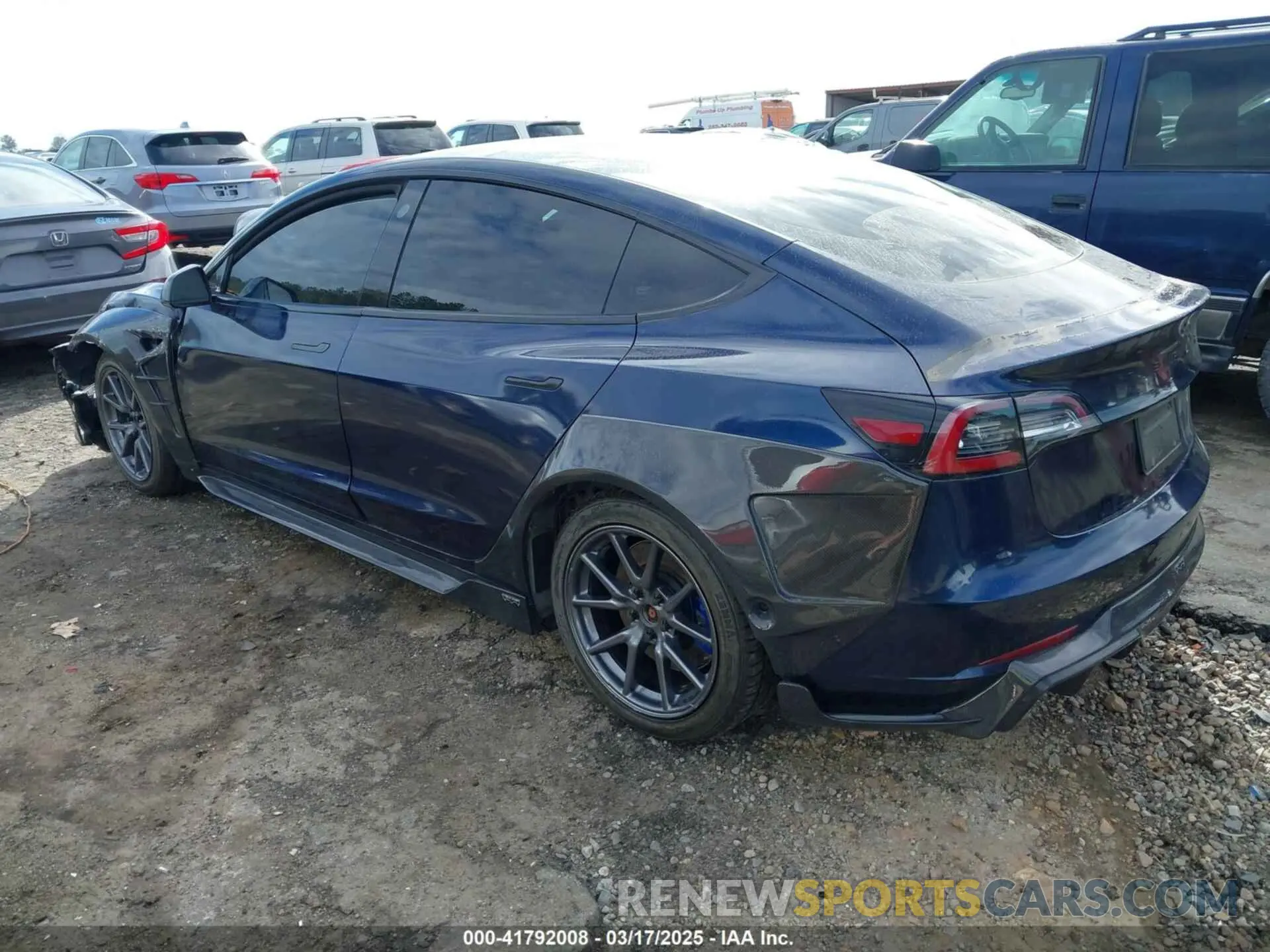3 fotografías del automóvil dañado 5YJ3E1EA5LF632083 TESLA MODEL 3 2020