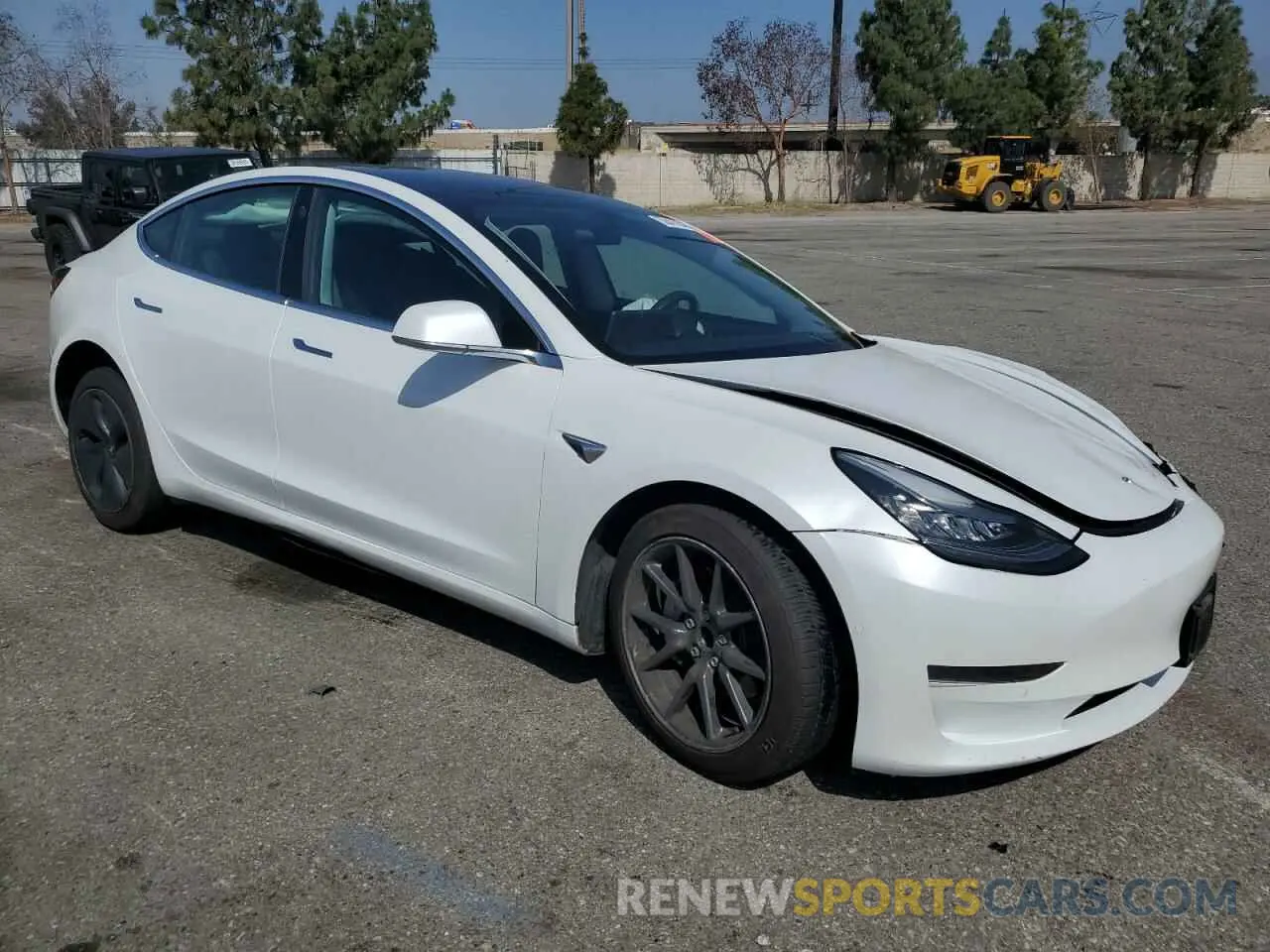 4 fotografías del automóvil dañado 5YJ3E1EA5LF632178 TESLA MODEL 3 2020