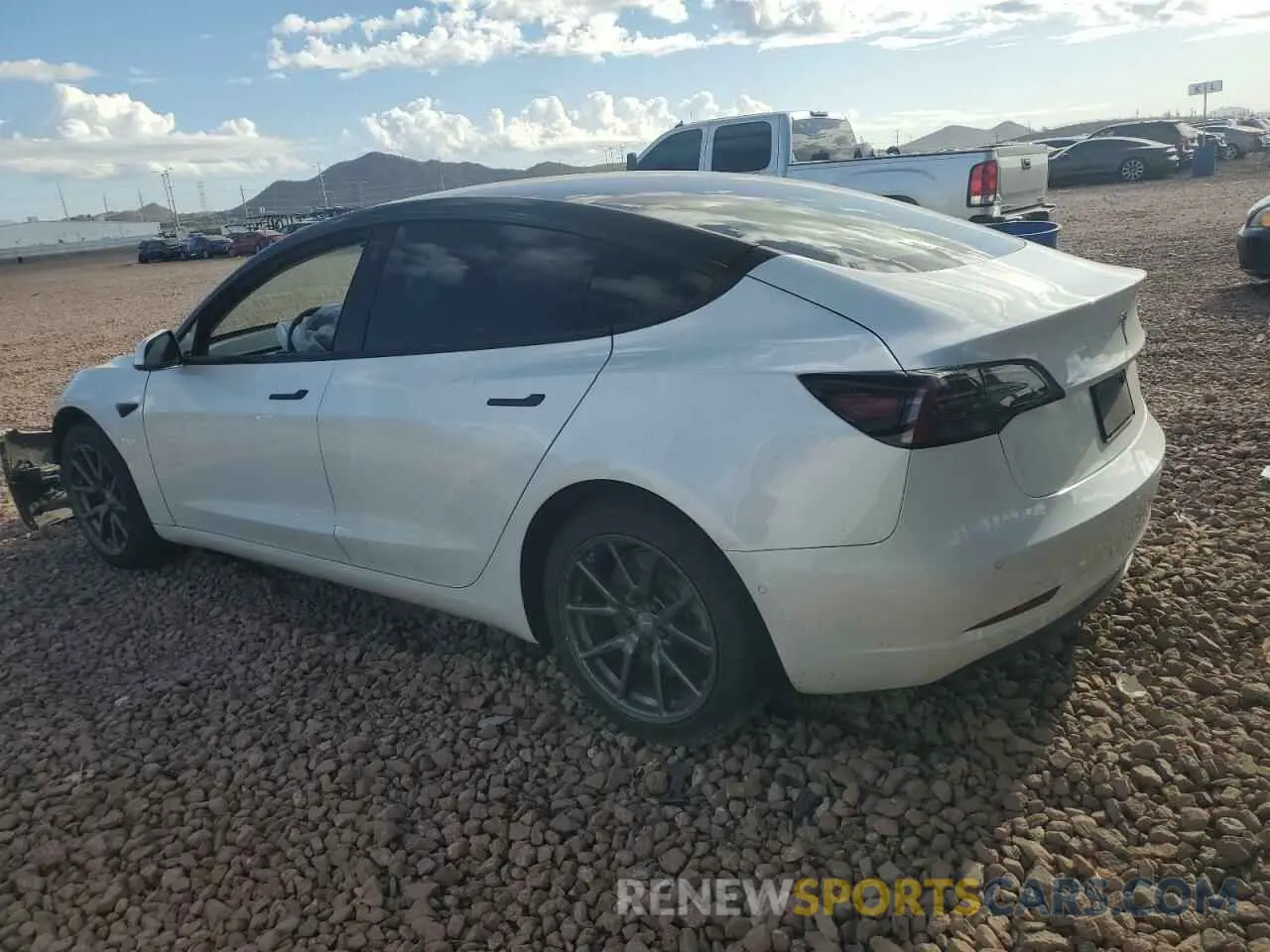 2 fotografías del automóvil dañado 5YJ3E1EA5LF633069 TESLA MODEL 3 2020