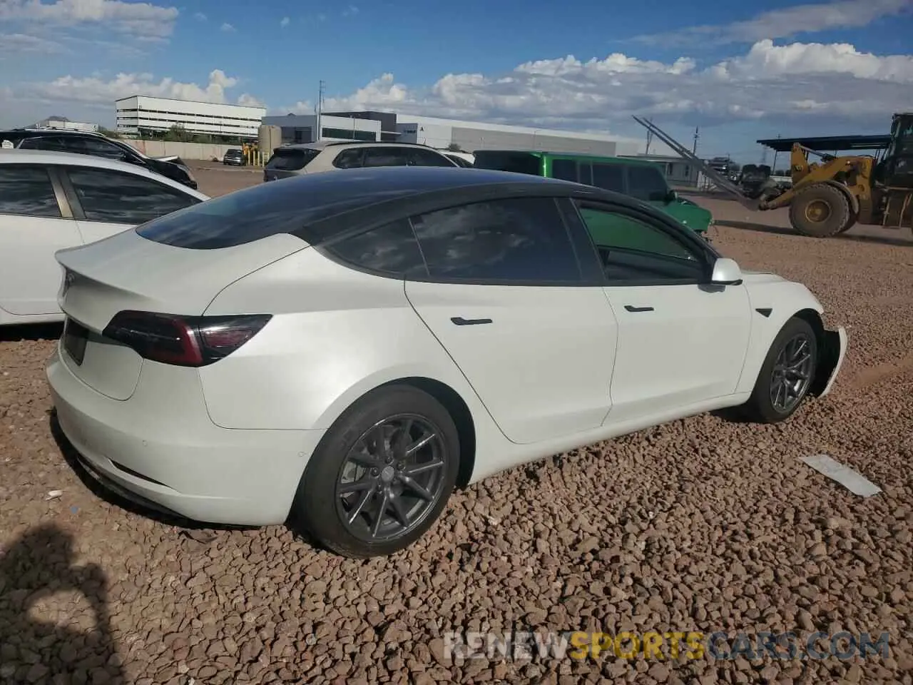 3 fotografías del automóvil dañado 5YJ3E1EA5LF633069 TESLA MODEL 3 2020