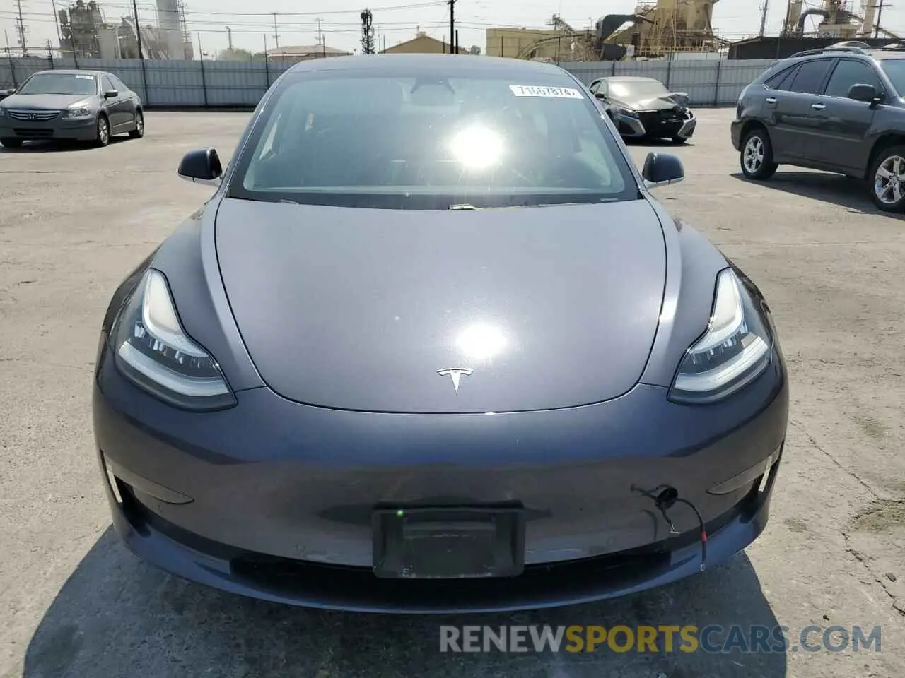 5 fotografías del automóvil dañado 5YJ3E1EA5LF644301 TESLA MODEL 3 2020