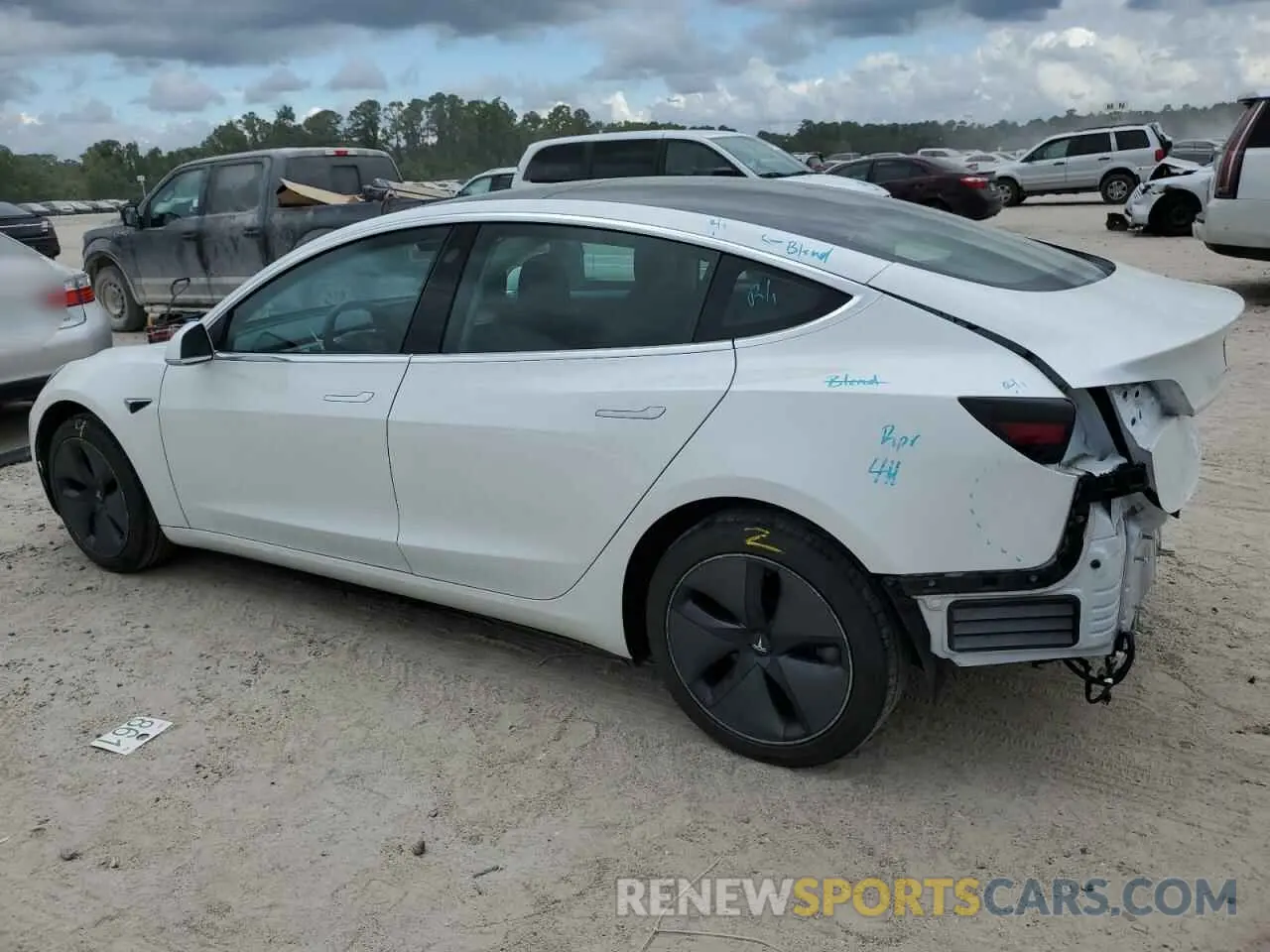 2 fotografías del automóvil dañado 5YJ3E1EA5LF659798 TESLA MODEL 3 2020