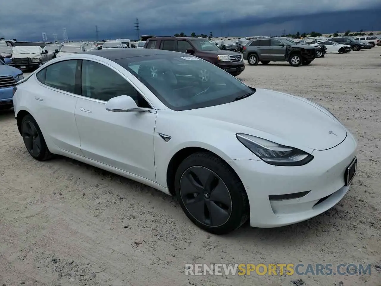 4 fotografías del automóvil dañado 5YJ3E1EA5LF659798 TESLA MODEL 3 2020