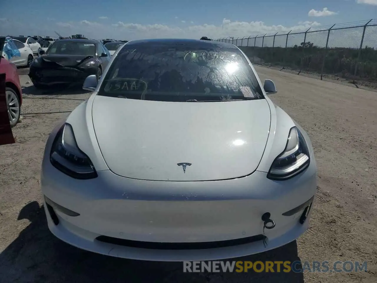 5 fotografías del automóvil dañado 5YJ3E1EA5LF706845 TESLA MODEL 3 2020