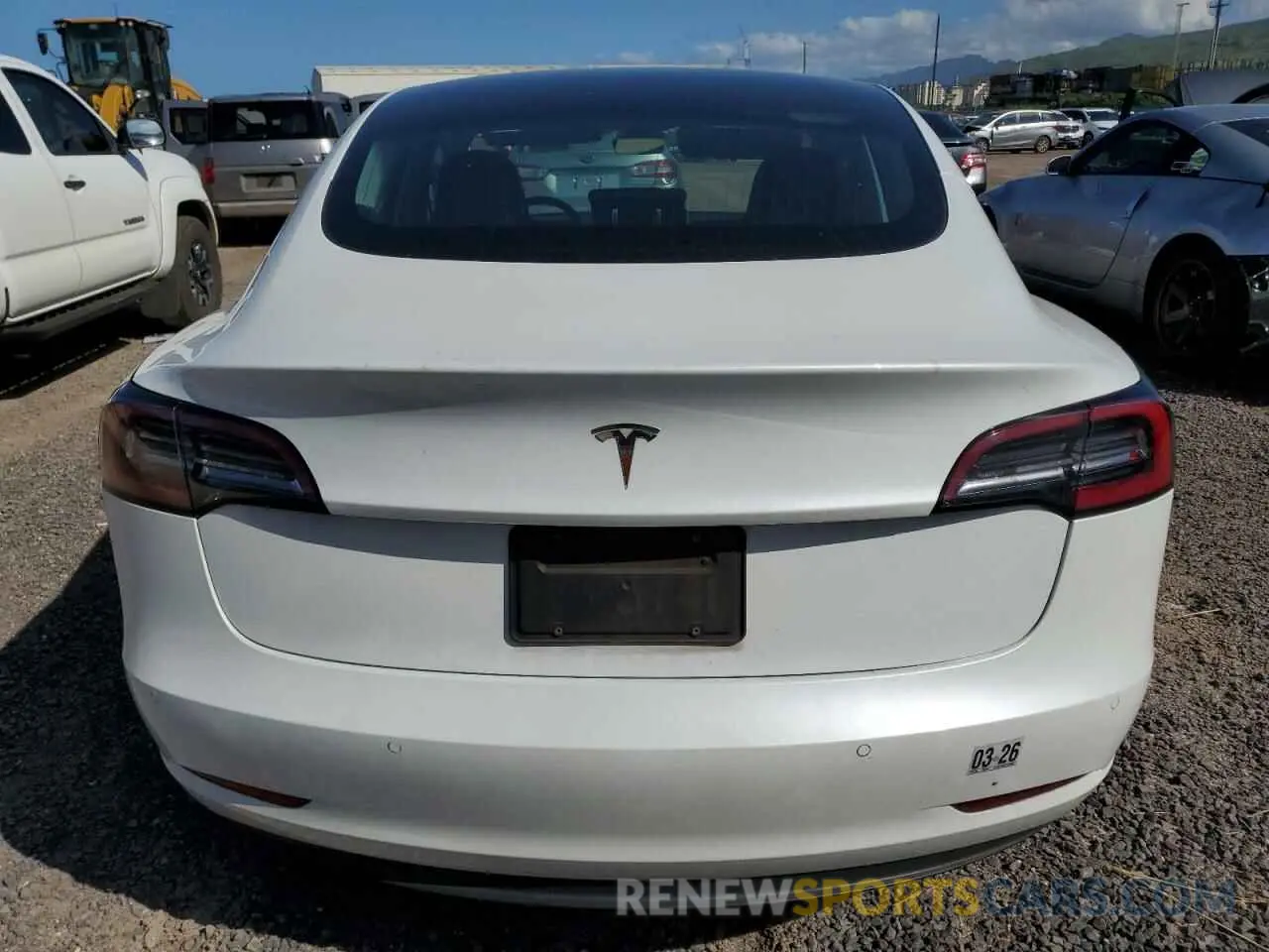 6 fotografías del automóvil dañado 5YJ3E1EA5LF709003 TESLA MODEL 3 2020