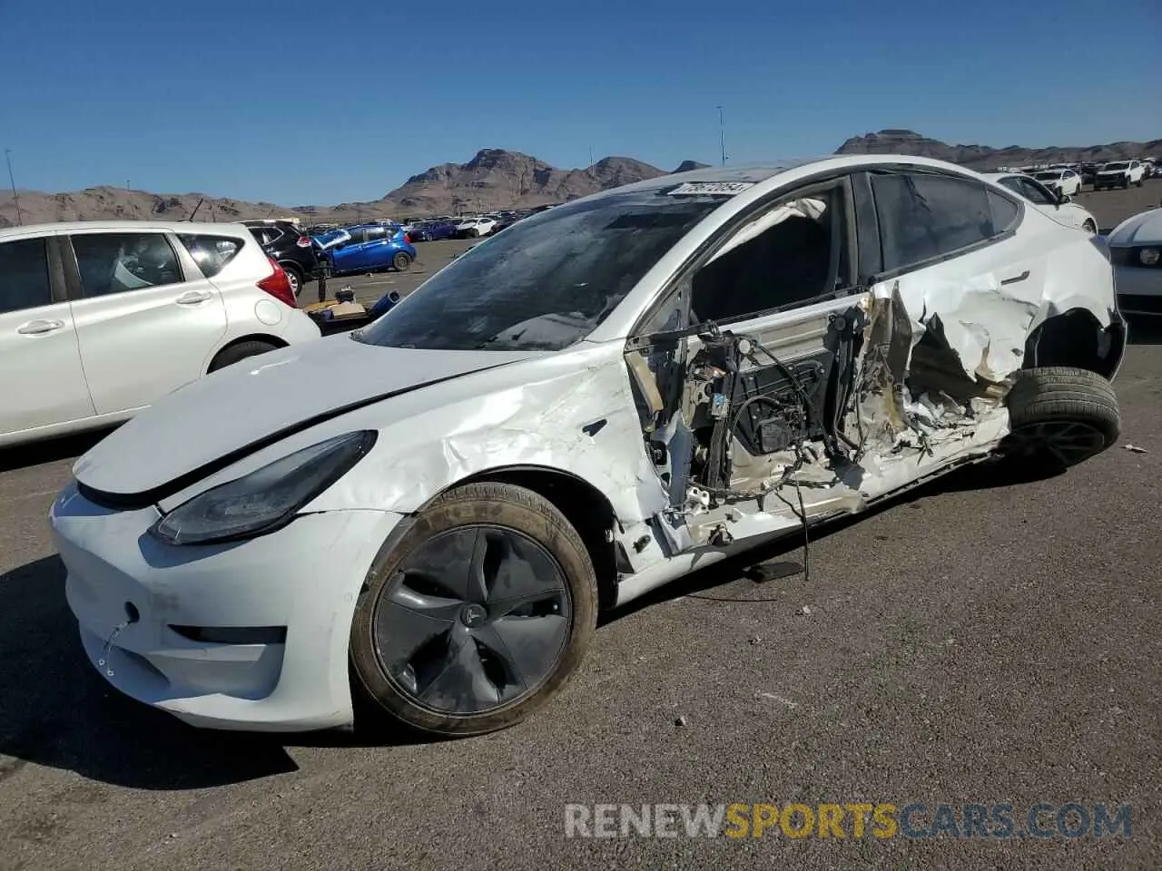 1 fotografías del automóvil dañado 5YJ3E1EA5LF745256 TESLA MODEL 3 2020