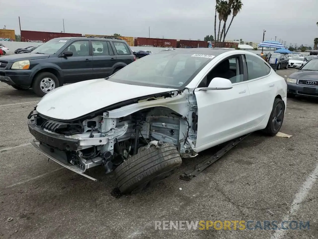 1 fotografías del automóvil dañado 5YJ3E1EA5LF747010 TESLA MODEL 3 2020