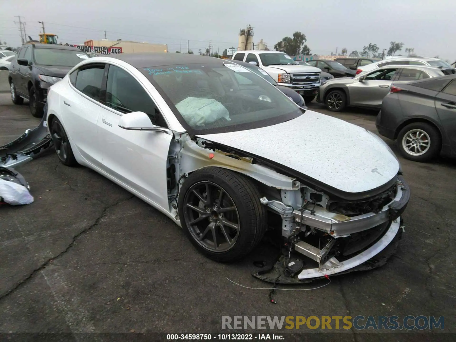 1 fotografías del automóvil dañado 5YJ3E1EA5LF799608 TESLA MODEL 3 2020