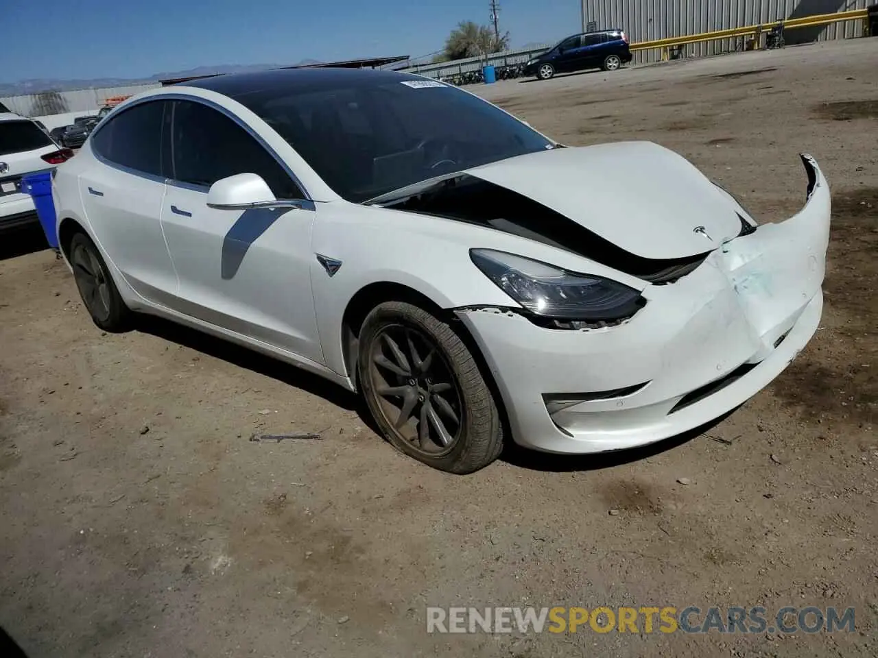 4 fotografías del automóvil dañado 5YJ3E1EA6LF612151 TESLA MODEL 3 2020
