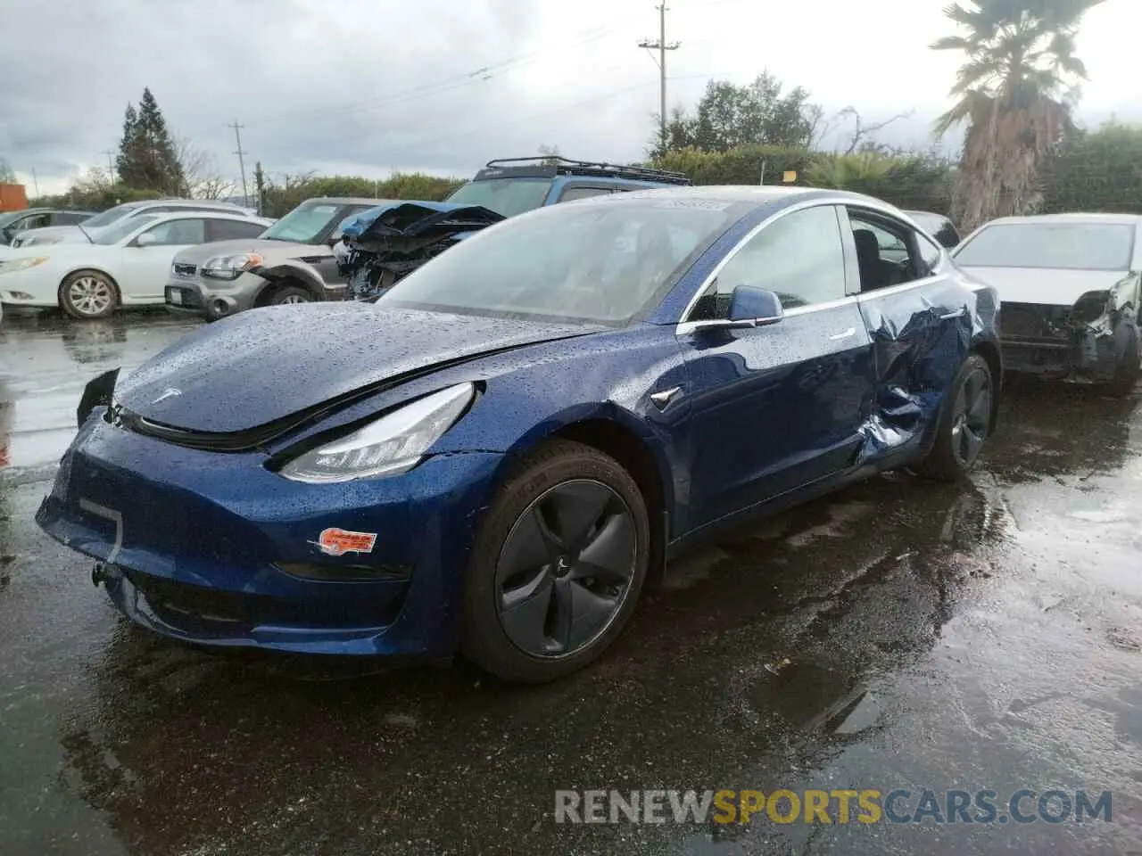 1 fotografías del automóvil dañado 5YJ3E1EA6LF630911 TESLA MODEL 3 2020