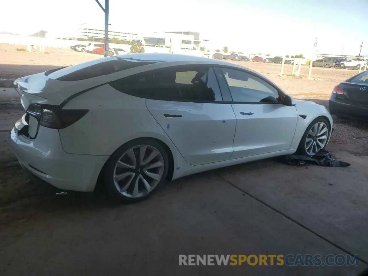 3 fotografías del automóvil dañado 5YJ3E1EA6LF634330 TESLA MODEL 3 2020