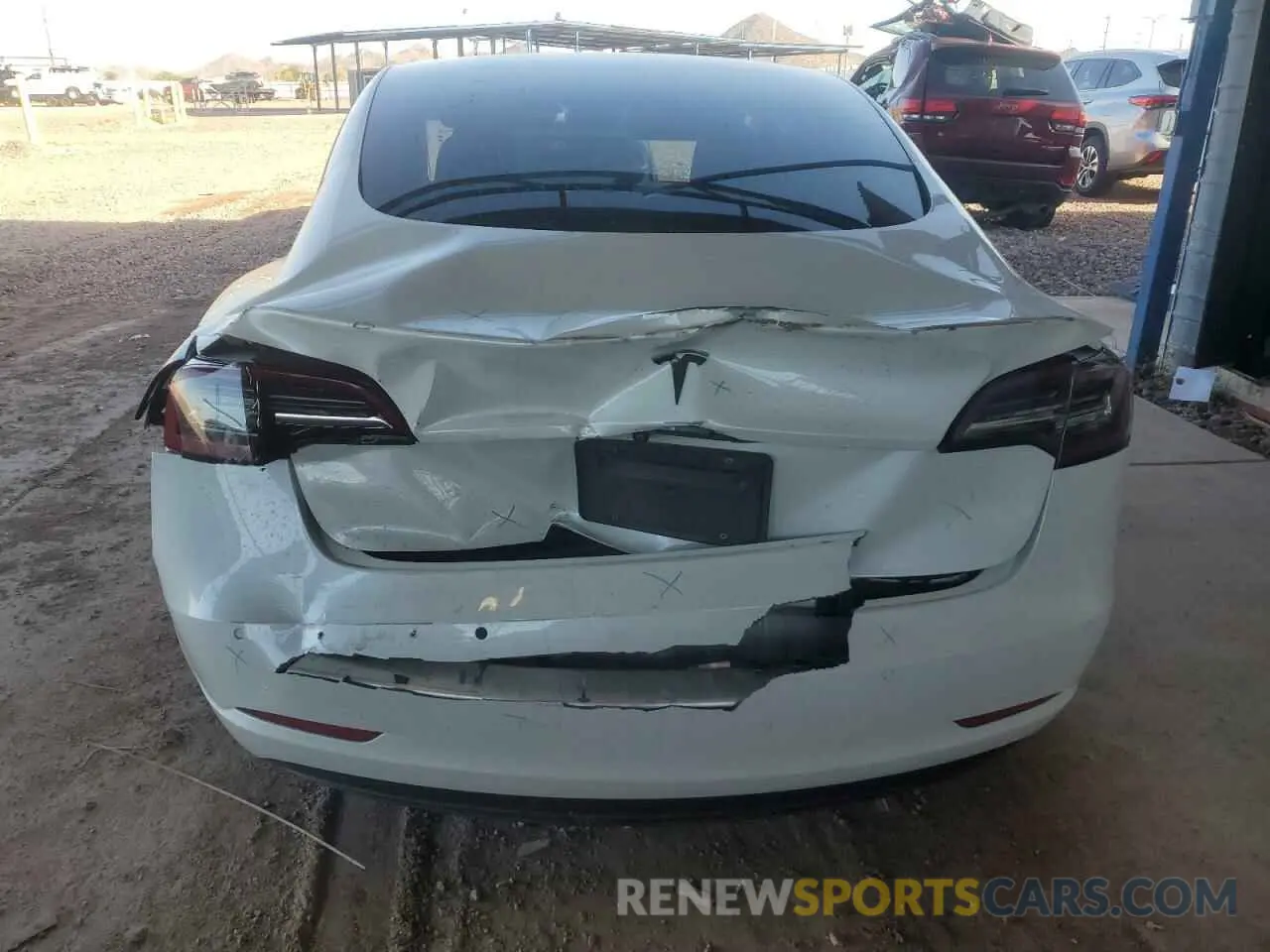 6 fotografías del automóvil dañado 5YJ3E1EA6LF634330 TESLA MODEL 3 2020