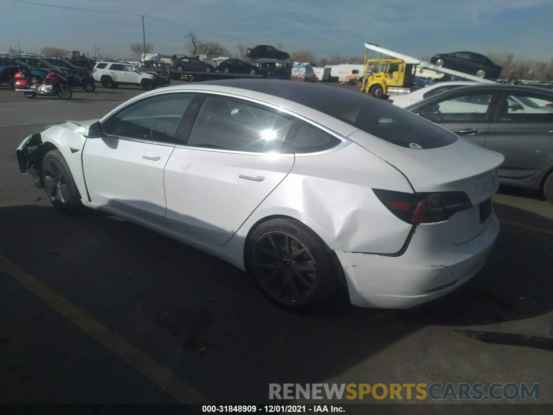 3 fotografías del automóvil dañado 5YJ3E1EA6LF659910 TESLA MODEL 3 2020