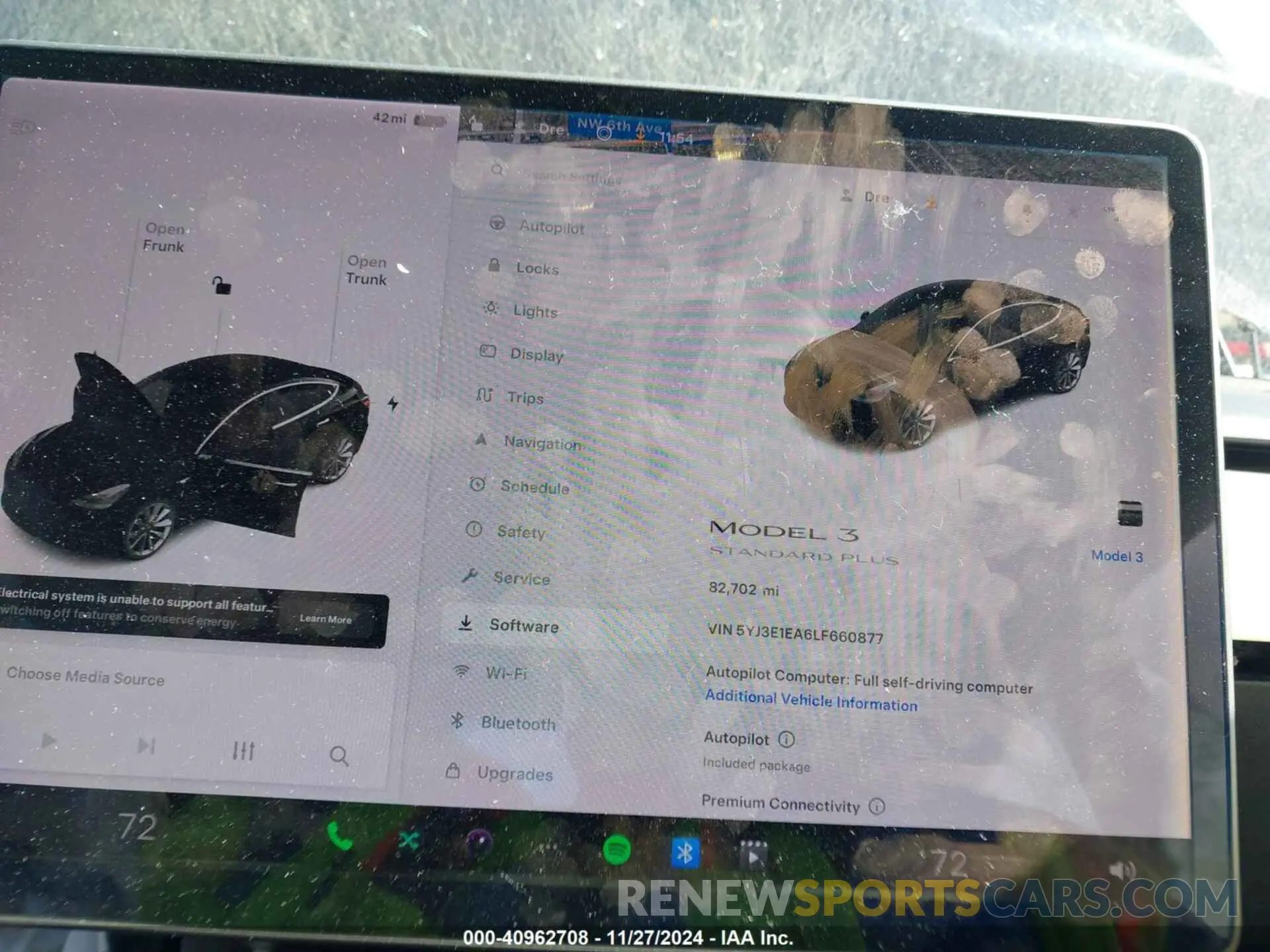 7 fotografías del automóvil dañado 5YJ3E1EA6LF660877 TESLA MODEL 3 2020