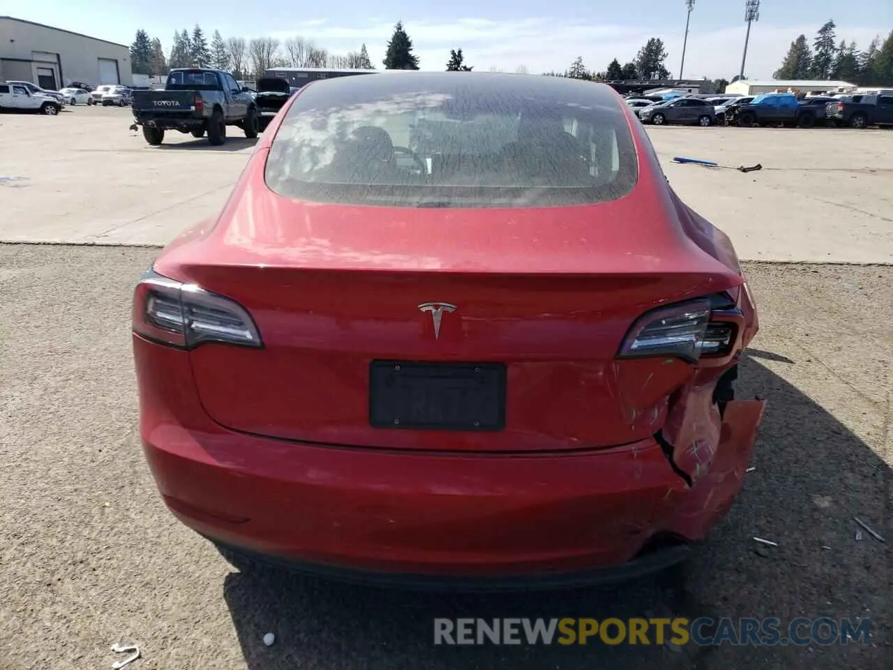 6 fotografías del automóvil dañado 5YJ3E1EA6LF705655 TESLA MODEL 3 2020