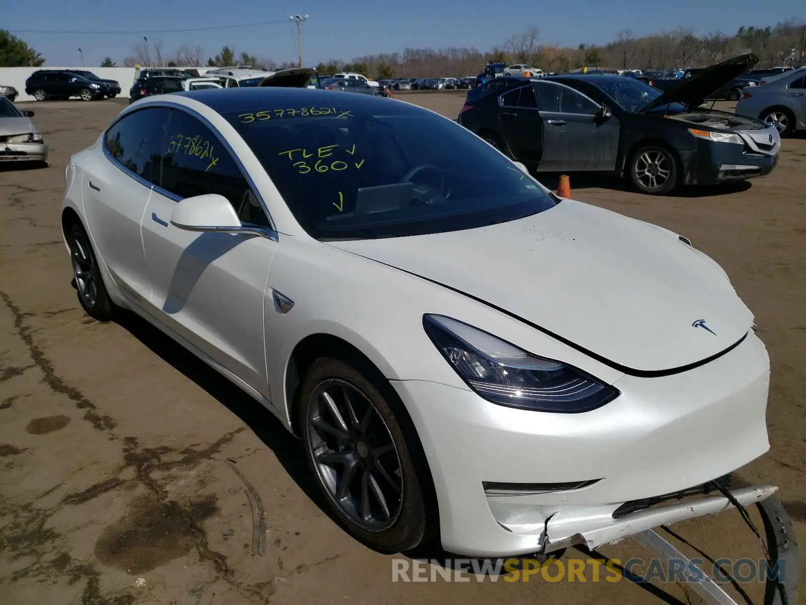 1 fotografías del automóvil dañado 5YJ3E1EA6LF737599 TESLA MODEL 3 2020