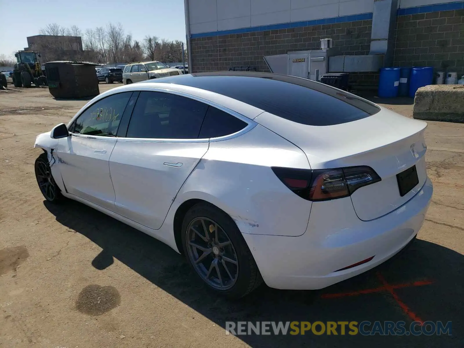 3 fotografías del automóvil dañado 5YJ3E1EA6LF737599 TESLA MODEL 3 2020