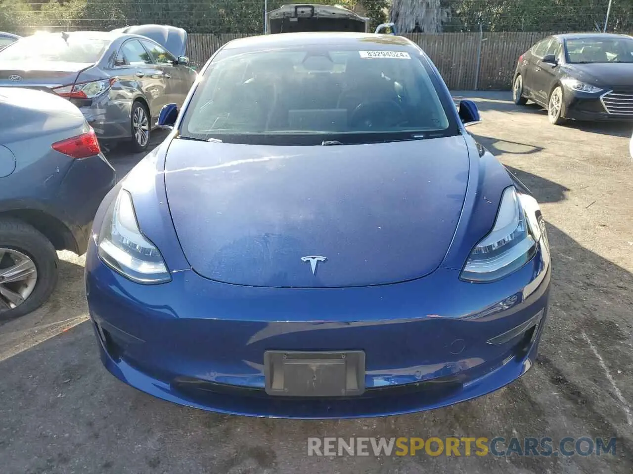 5 fotografías del automóvil dañado 5YJ3E1EA6LF739868 TESLA MODEL 3 2020