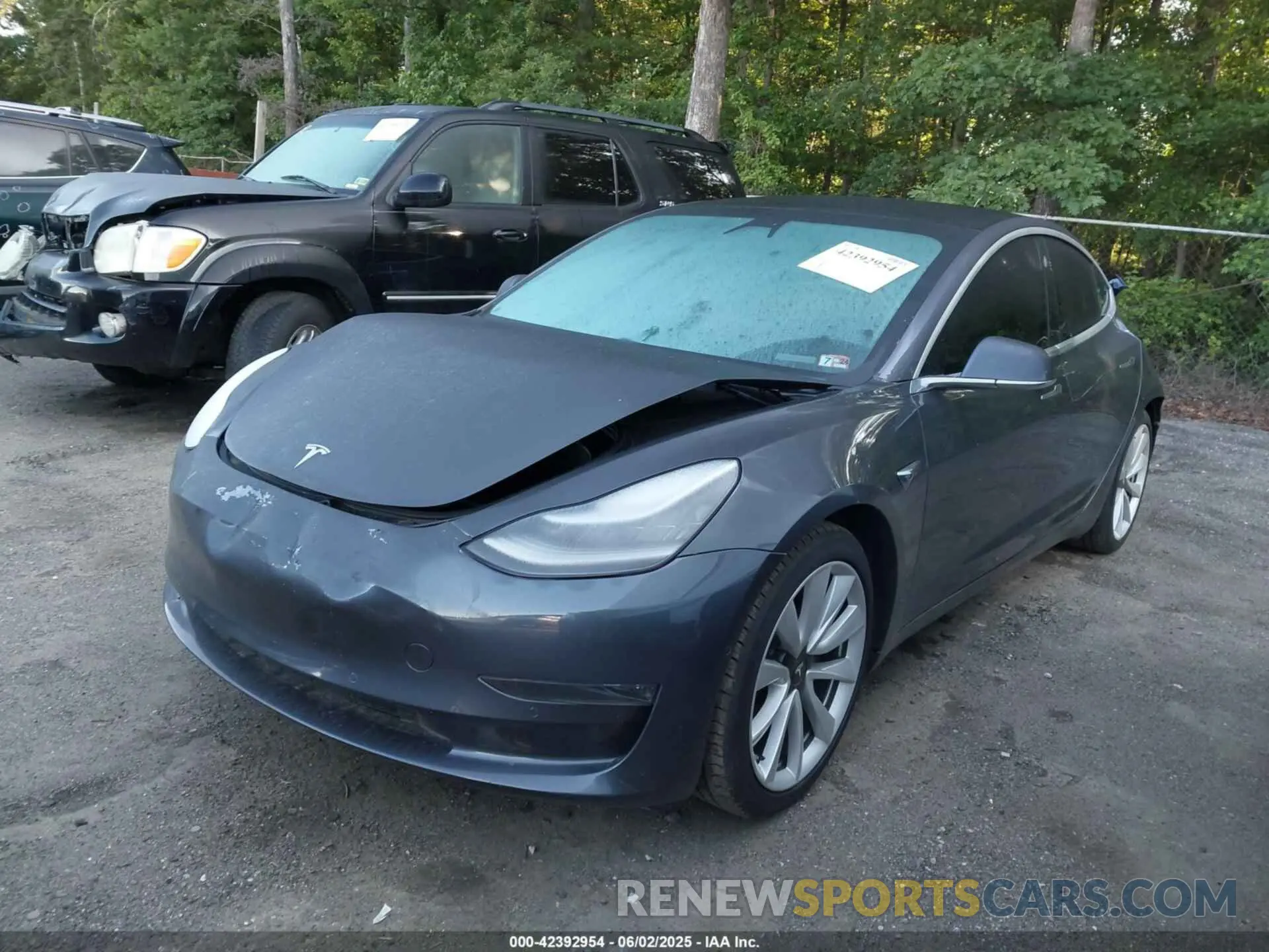 2 fotografías del automóvil dañado 5YJ3E1EA6LF740728 TESLA MODEL 3 2020