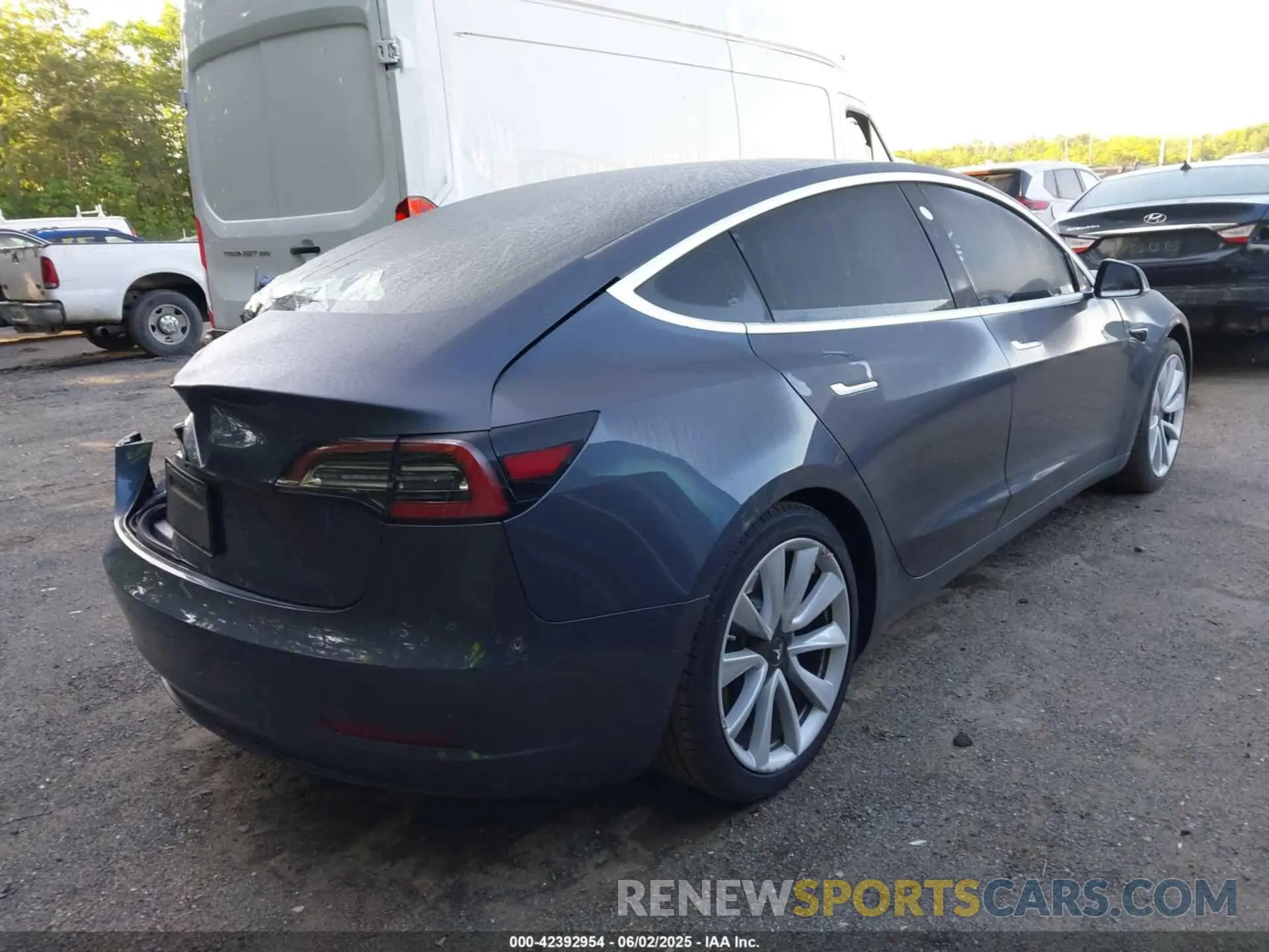 4 fotografías del automóvil dañado 5YJ3E1EA6LF740728 TESLA MODEL 3 2020