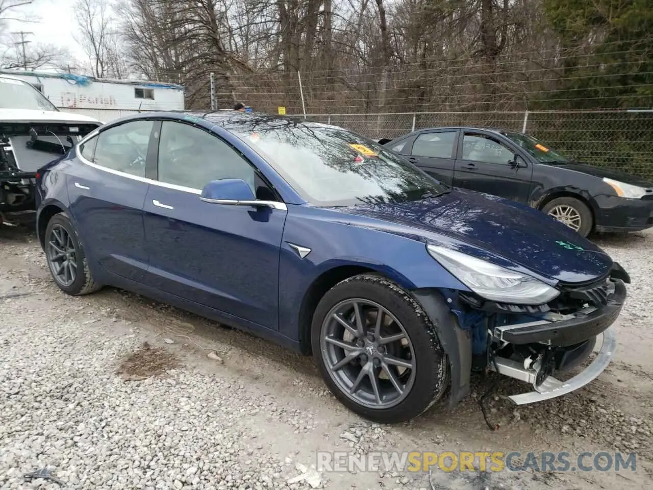 4 fotografías del automóvil dañado 5YJ3E1EA6LF785040 TESLA MODEL 3 2020