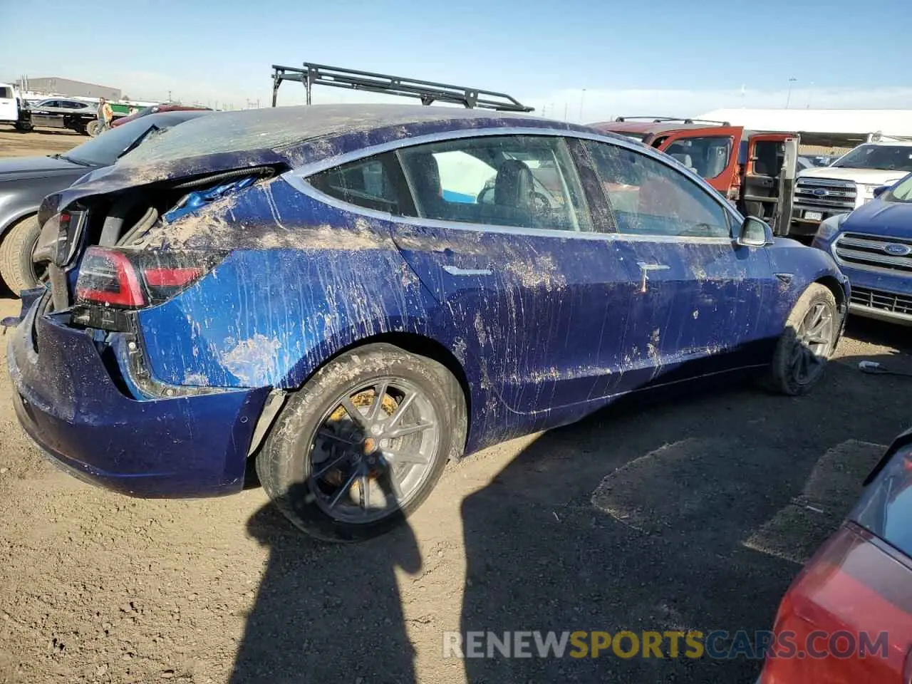 3 fotografías del automóvil dañado 5YJ3E1EA6LF799276 TESLA MODEL 3 2020