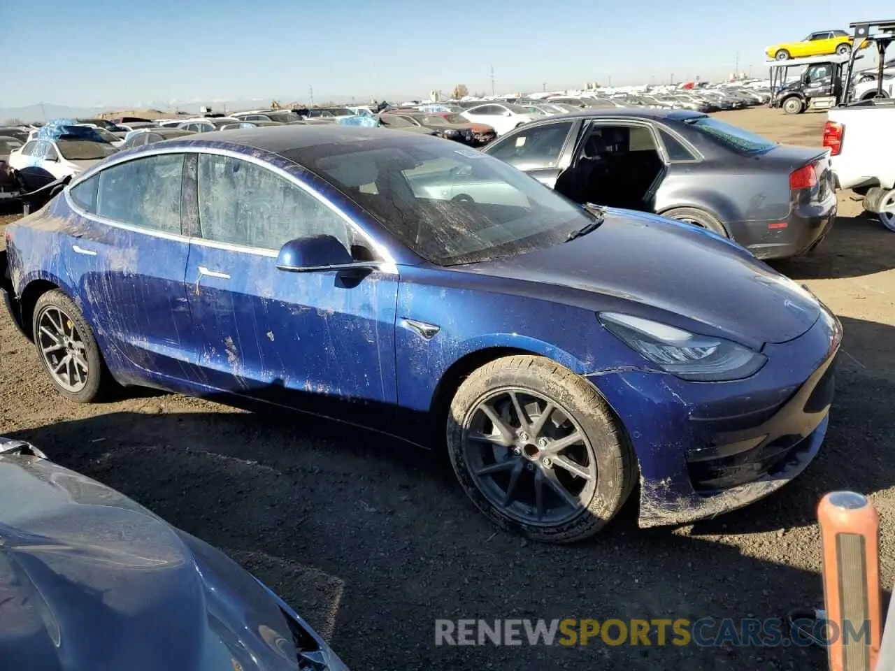 4 fotografías del automóvil dañado 5YJ3E1EA6LF799276 TESLA MODEL 3 2020