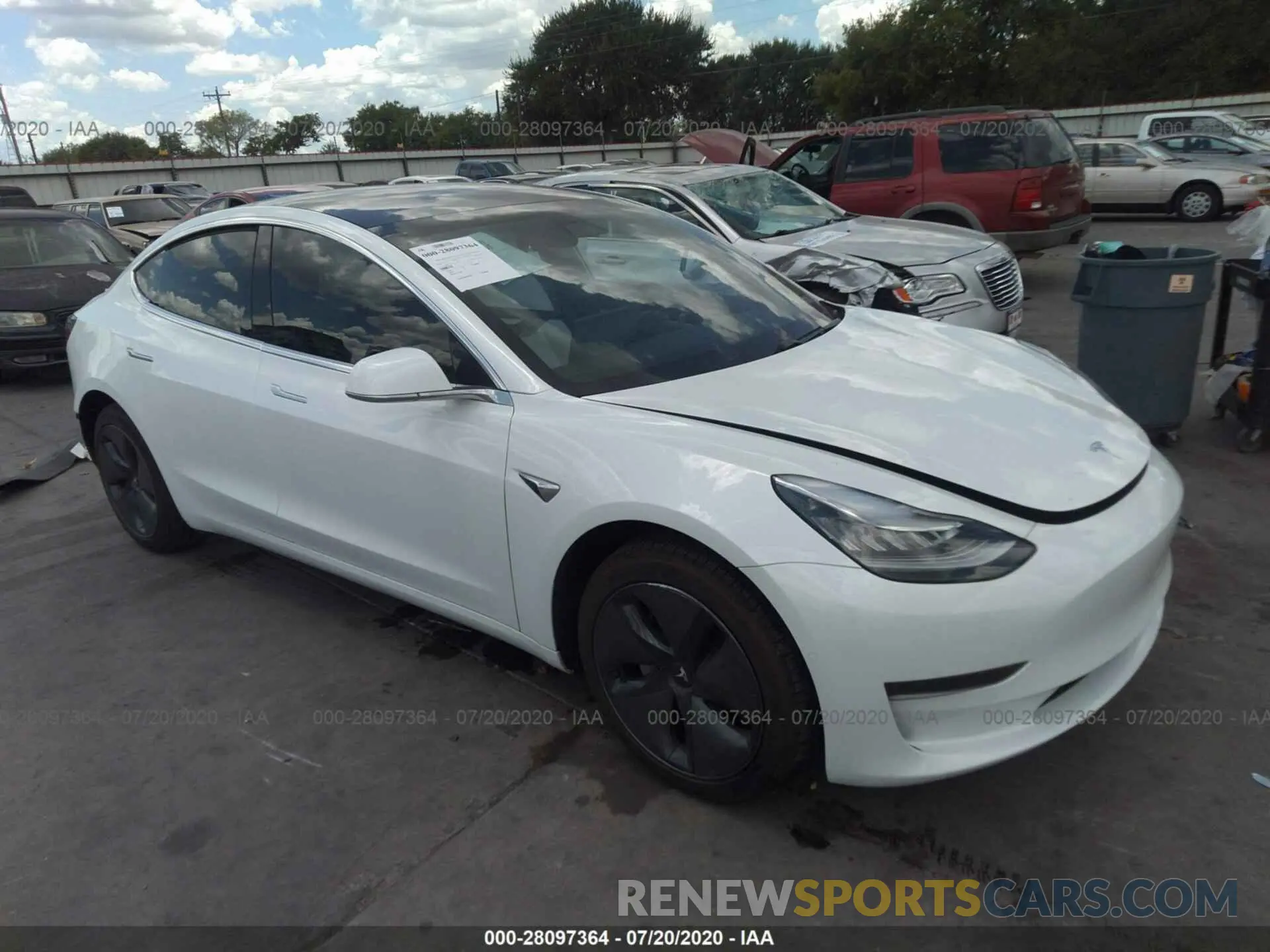 1 fotografías del automóvil dañado 5YJ3E1EA7LF591102 TESLA MODEL 3 2020