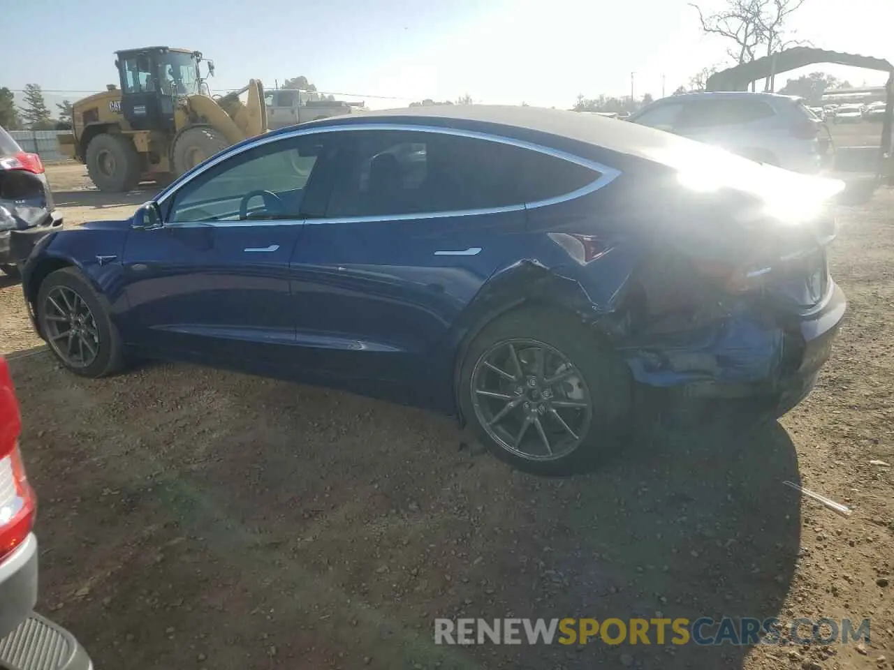 2 fotografías del automóvil dañado 5YJ3E1EA7LF630951 TESLA MODEL 3 2020