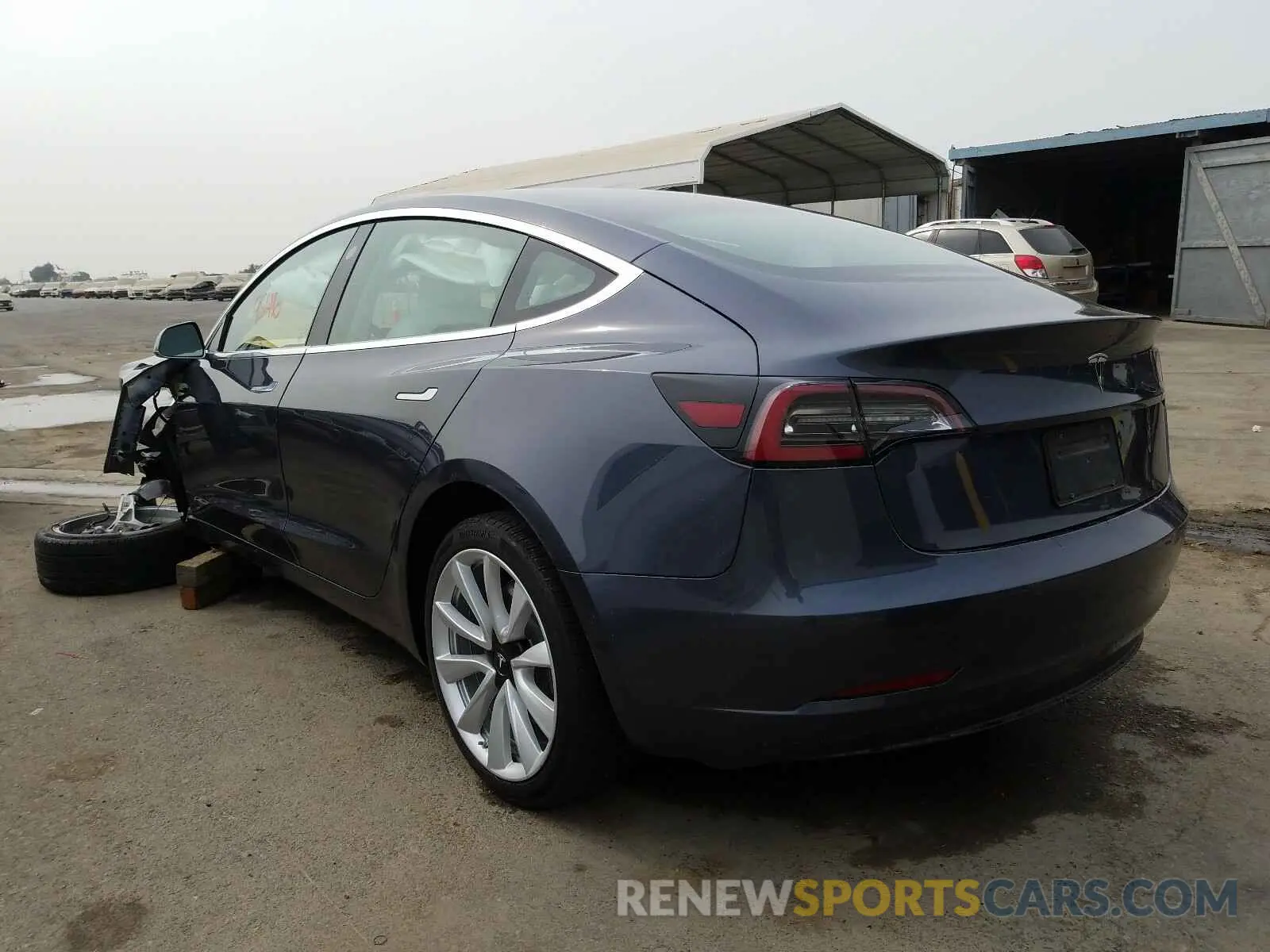 3 fotografías del automóvil dañado 5YJ3E1EA7LF635020 TESLA MODEL 3 2020