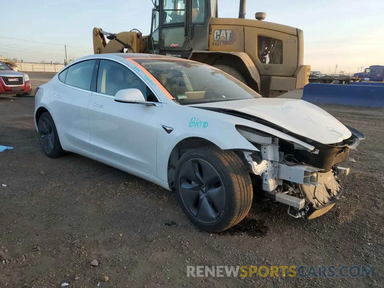 4 fotografías del automóvil dañado 5YJ3E1EA7LF659141 TESLA MODEL 3 2020