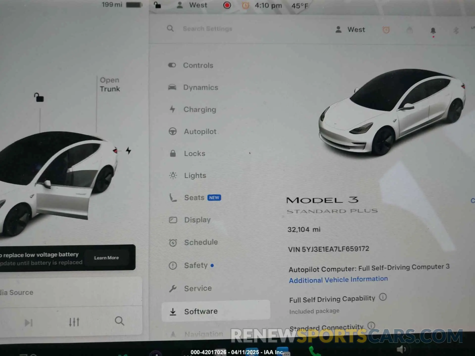 7 fotografías del automóvil dañado 5YJ3E1EA7LF659172 TESLA MODEL 3 2020