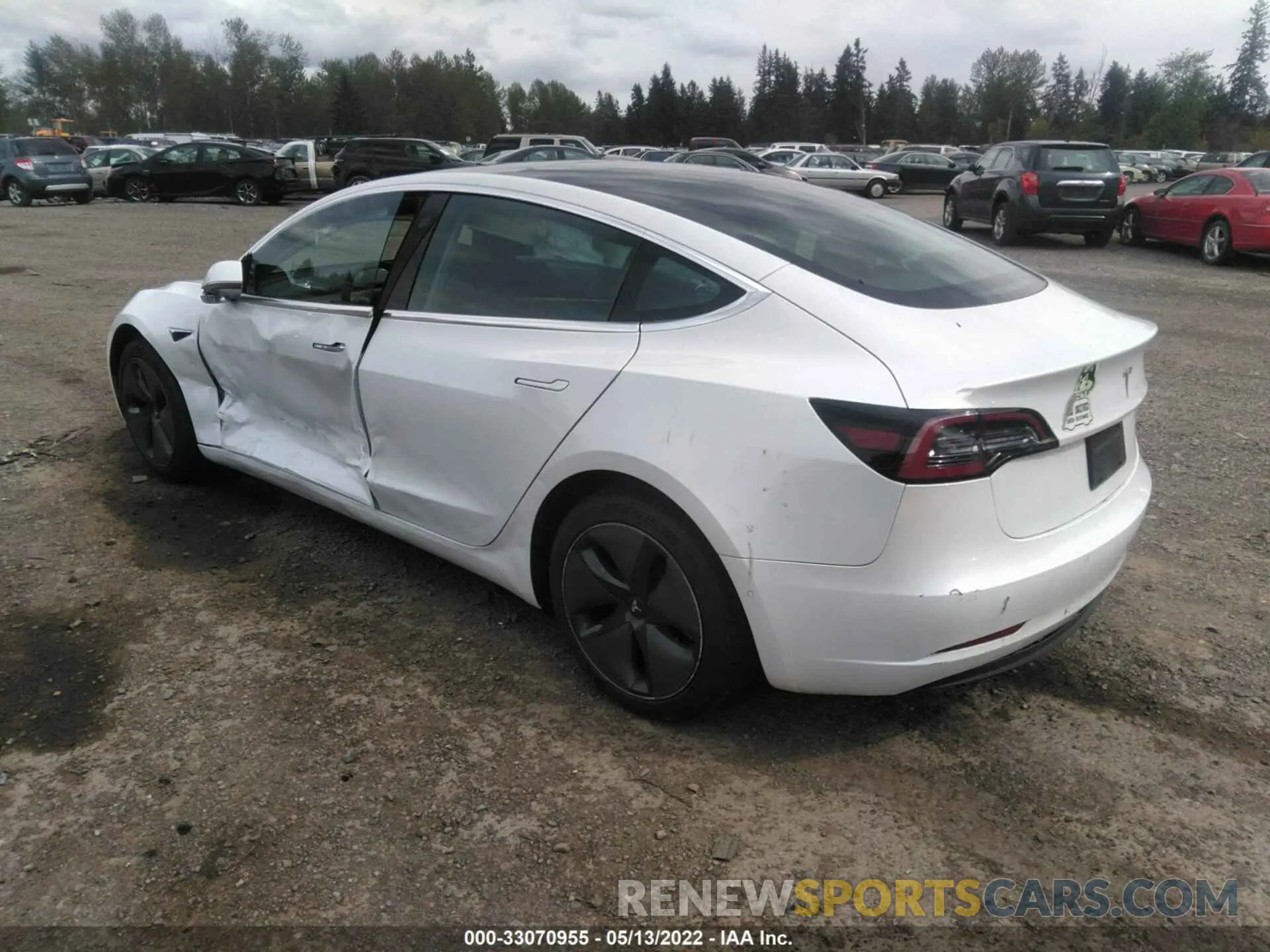 3 fotografías del automóvil dañado 5YJ3E1EA7LF745159 TESLA MODEL 3 2020