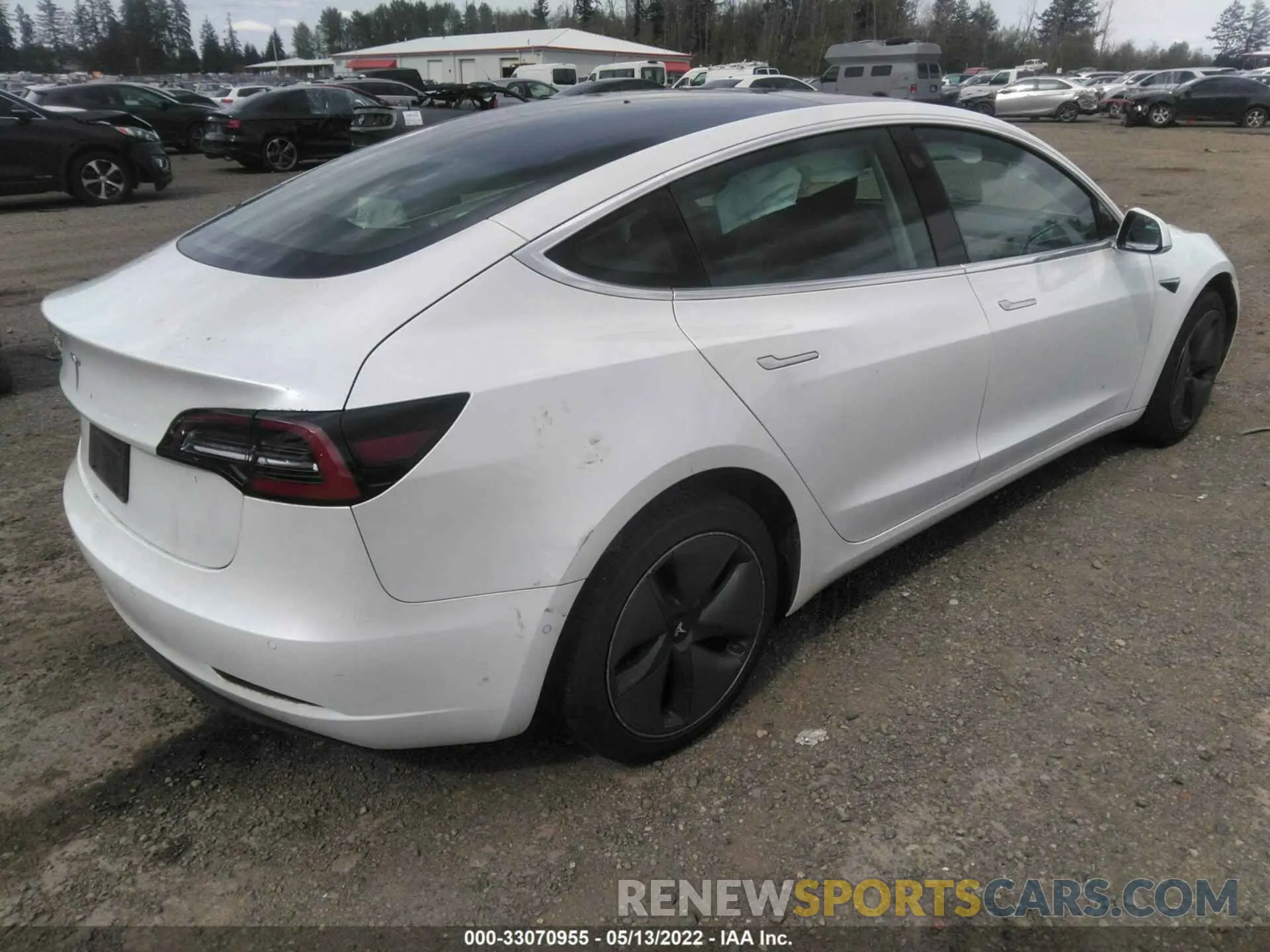 4 fotografías del automóvil dañado 5YJ3E1EA7LF745159 TESLA MODEL 3 2020