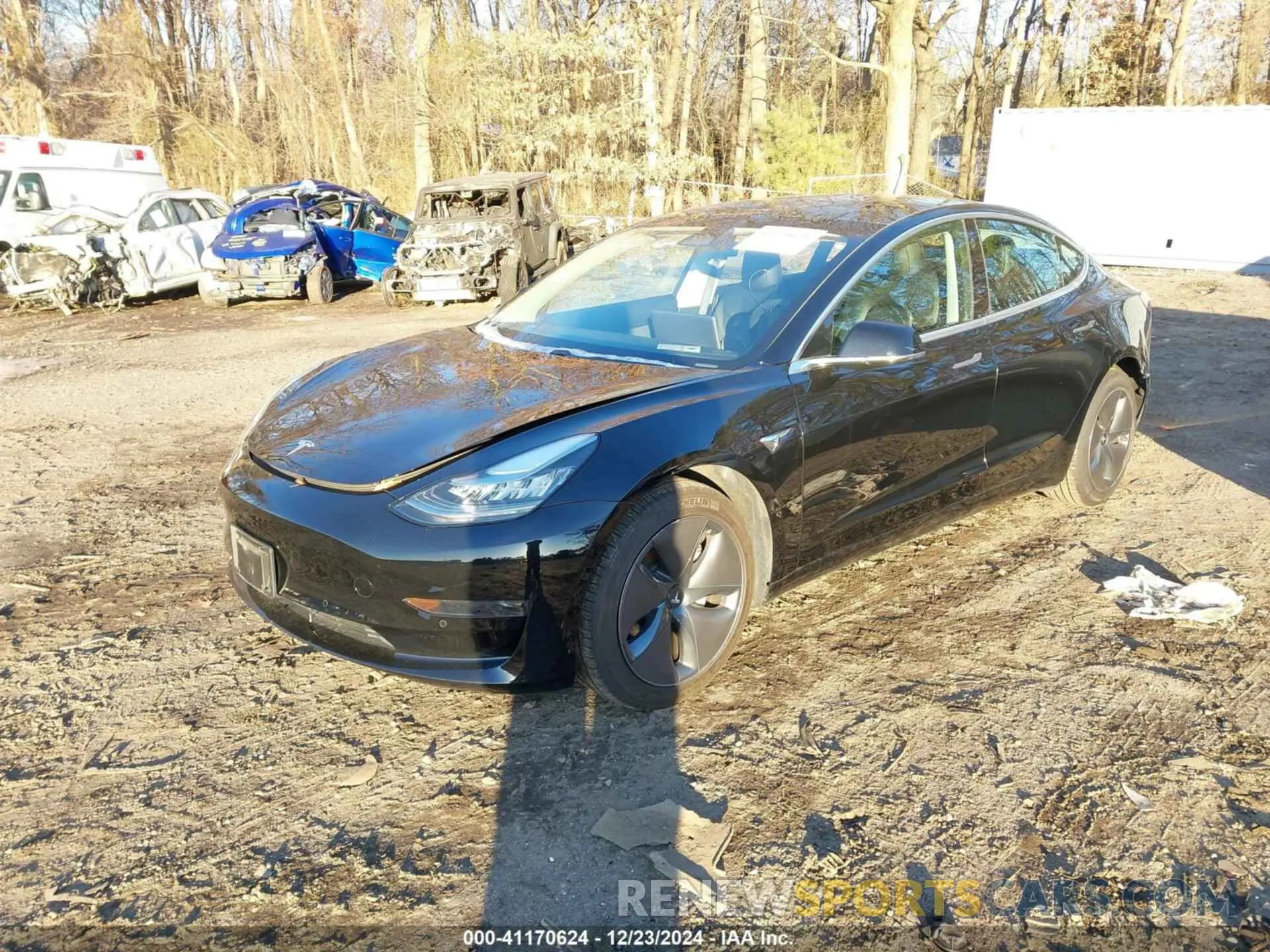 2 fotografías del automóvil dañado 5YJ3E1EA7LF784754 TESLA MODEL 3 2020