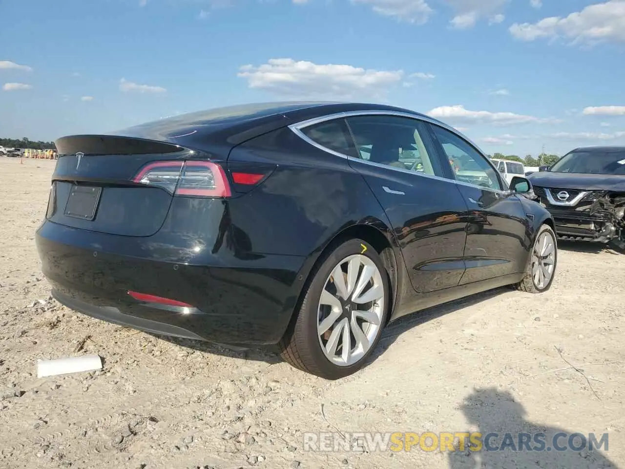 3 fotografías del automóvil dañado 5YJ3E1EA7LF785533 TESLA MODEL 3 2020