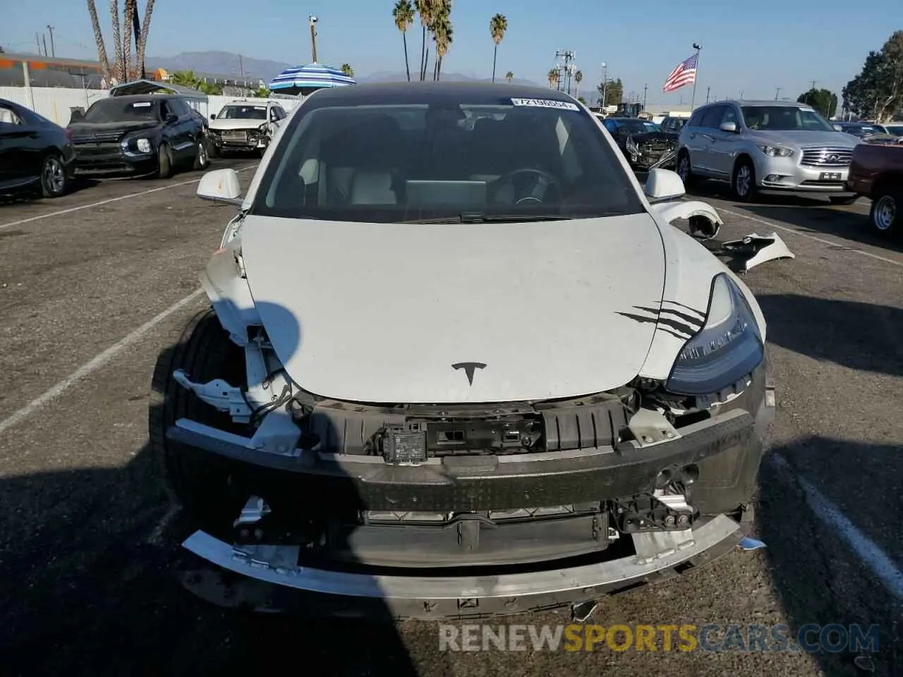 5 fotografías del automóvil dañado 5YJ3E1EA7LF803996 TESLA MODEL 3 2020