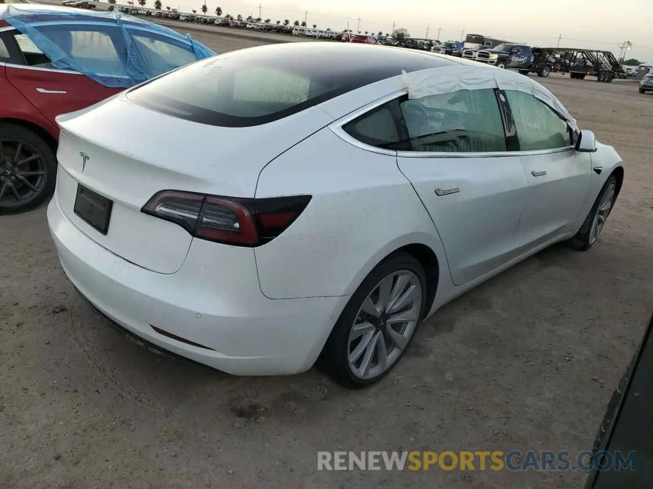 3 fotografías del automóvil dañado 5YJ3E1EA8LF598690 TESLA MODEL 3 2020
