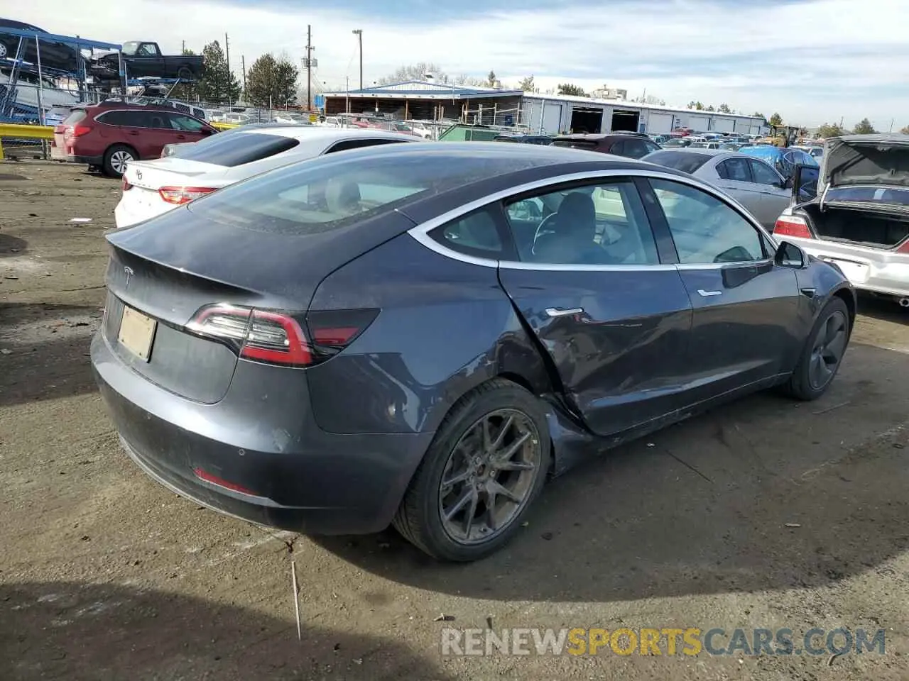 3 fotografías del automóvil dañado 5YJ3E1EA8LF611566 TESLA MODEL 3 2020