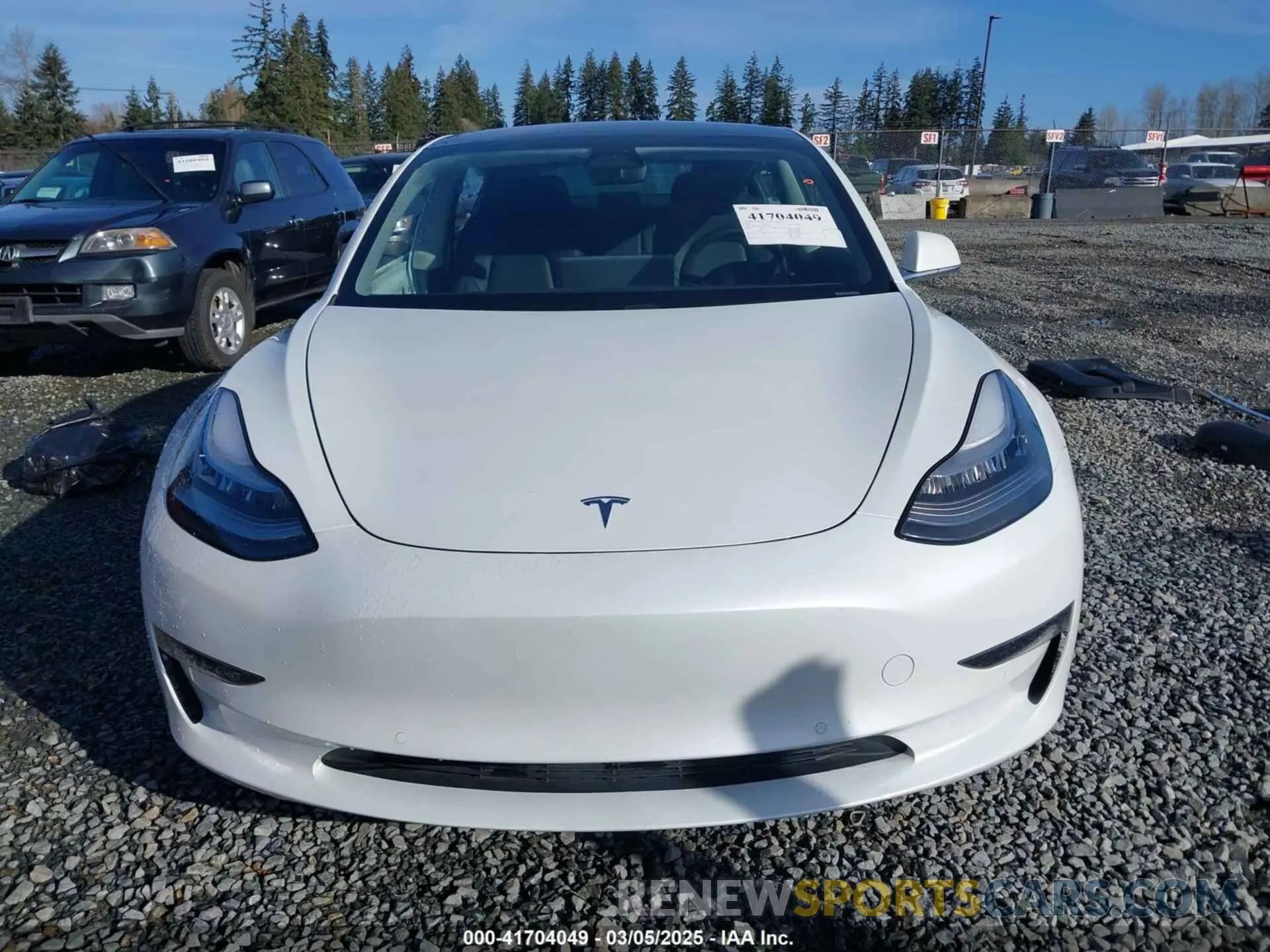13 fotografías del automóvil dañado 5YJ3E1EA8LF612586 TESLA MODEL 3 2020